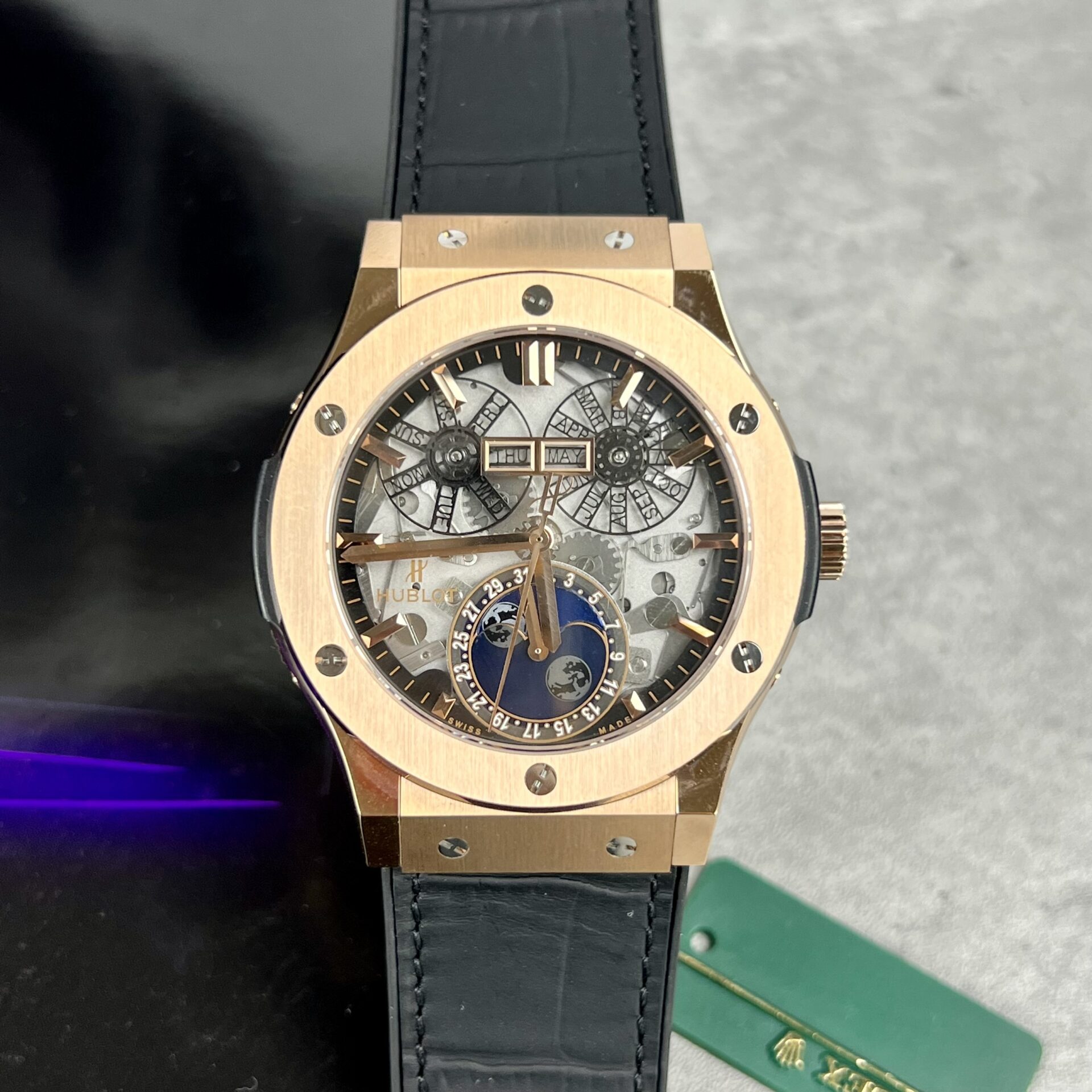 Hublot Aerofusion Moonphase King Gold Best Replica Watch 42mm - Elite Watch Atelier