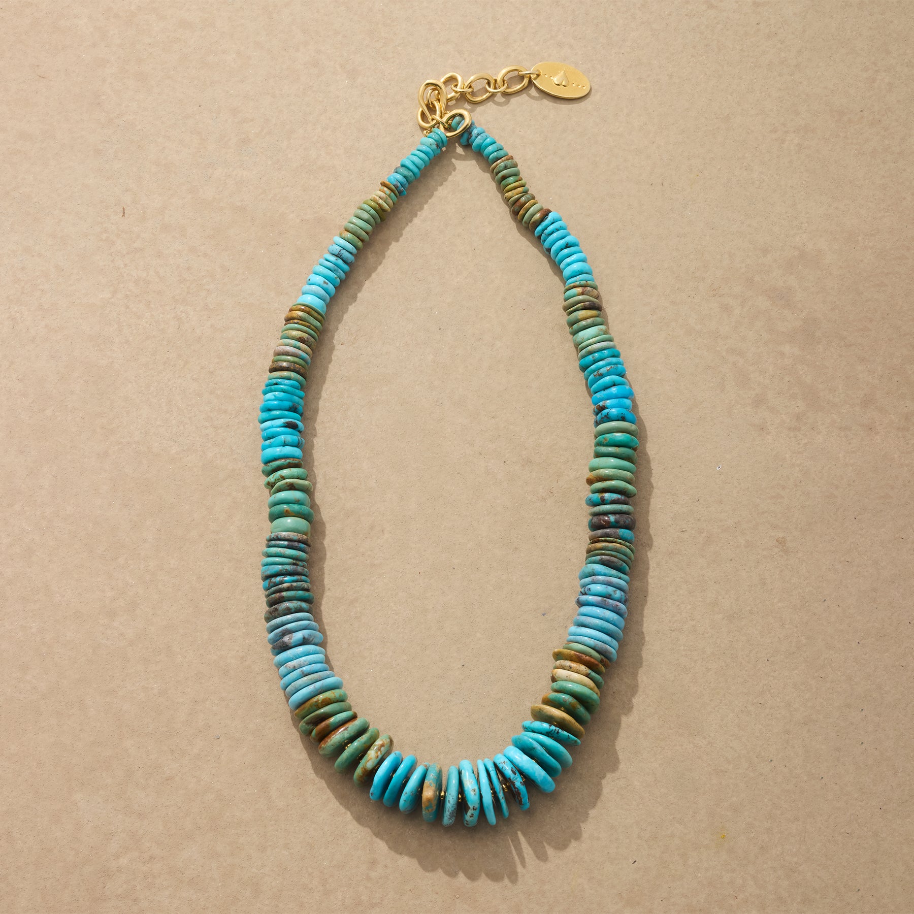 Turquoise Disk Necklace - Sundance Clothing