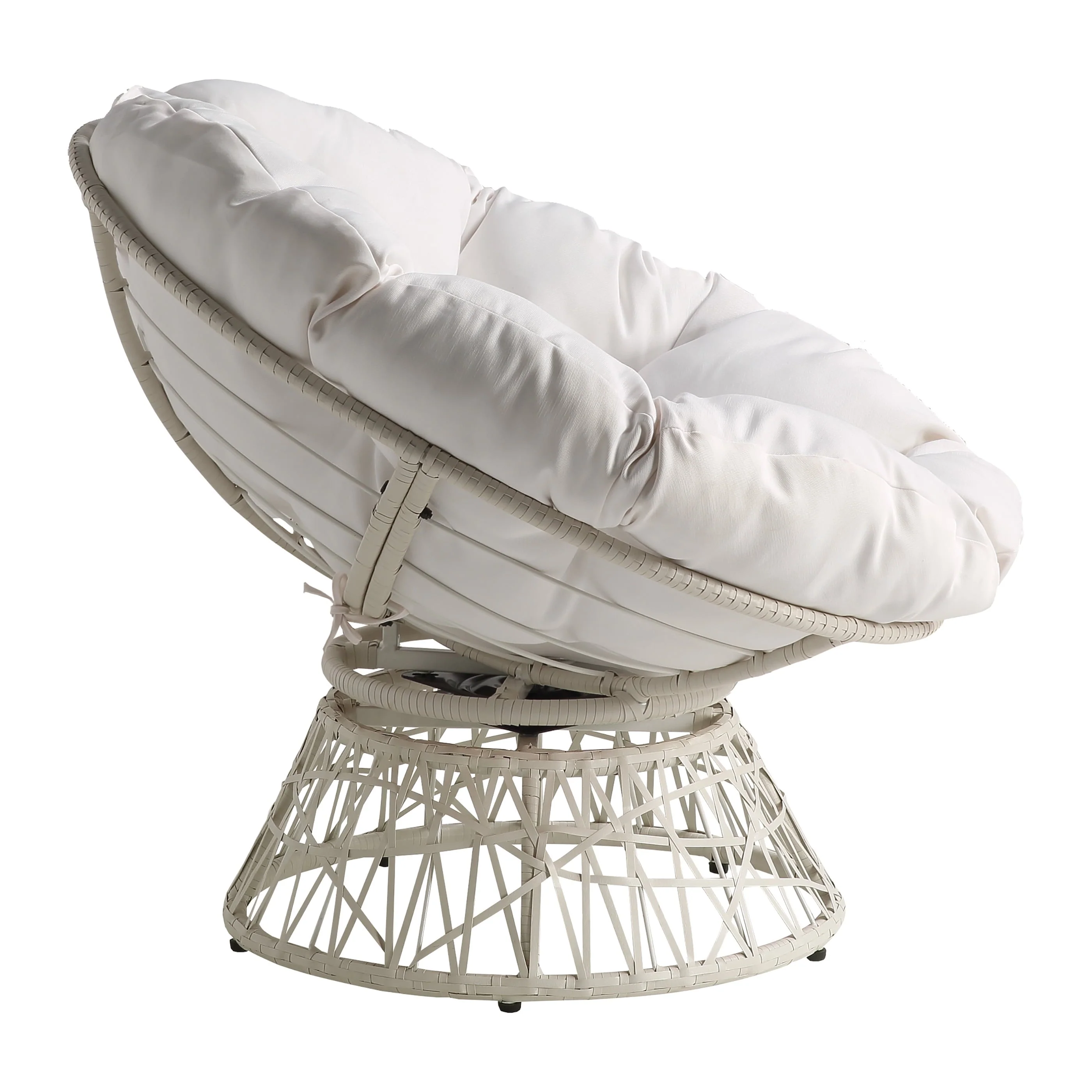 OSP Home Furnishings Wicker Papasan Chair with 360-Degree Swivel, 40�?W x 36�?D - Image 4