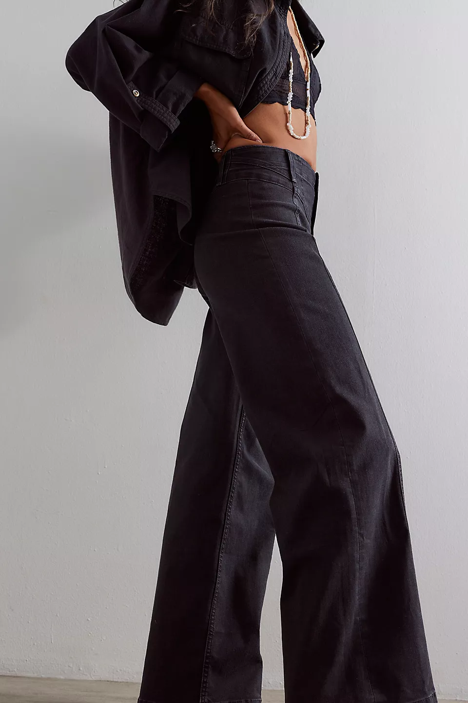 We The Free Libre Wide-Leg Jeans-Cafe Noir