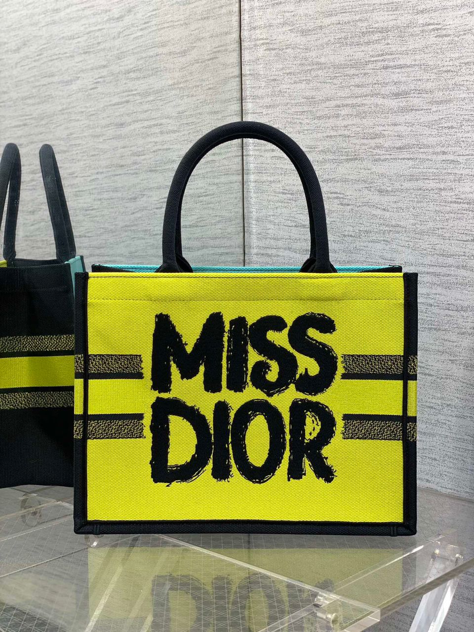 Dior Medium Book Tote Bag Two-Tone Green And Blue For Women 36cm/14in – M1296ZEZY_M07I1:1High-quality replica