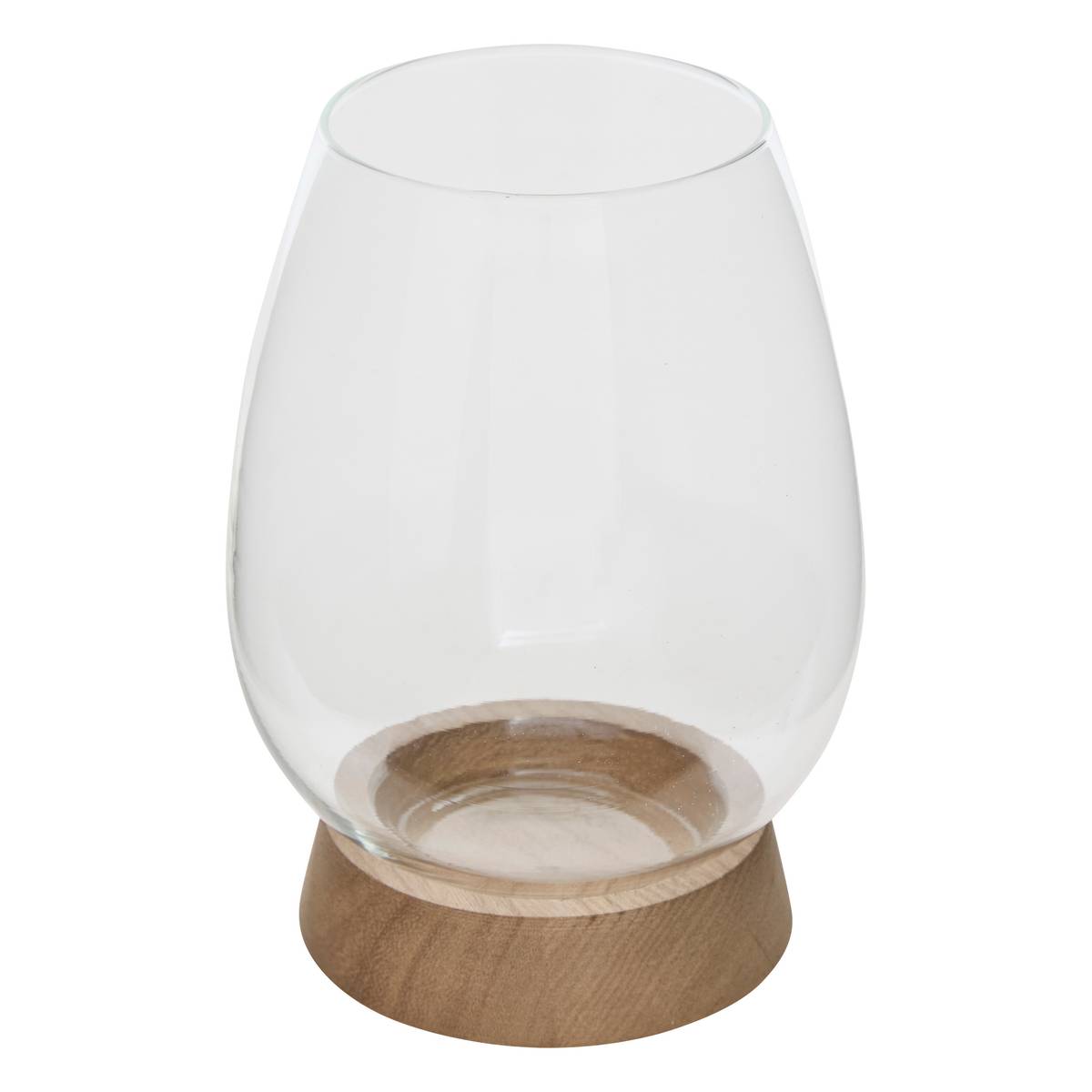 Candle Holder "Wonj" Transparent, 13.5x13.5 cm