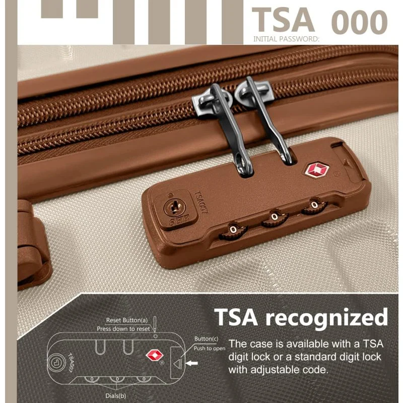 Luggage Sets 6 Piece with Duffel Bags, Hardside Expandable Suitcases with Spinner Wheels TSA Lock, Cream - Image 10
