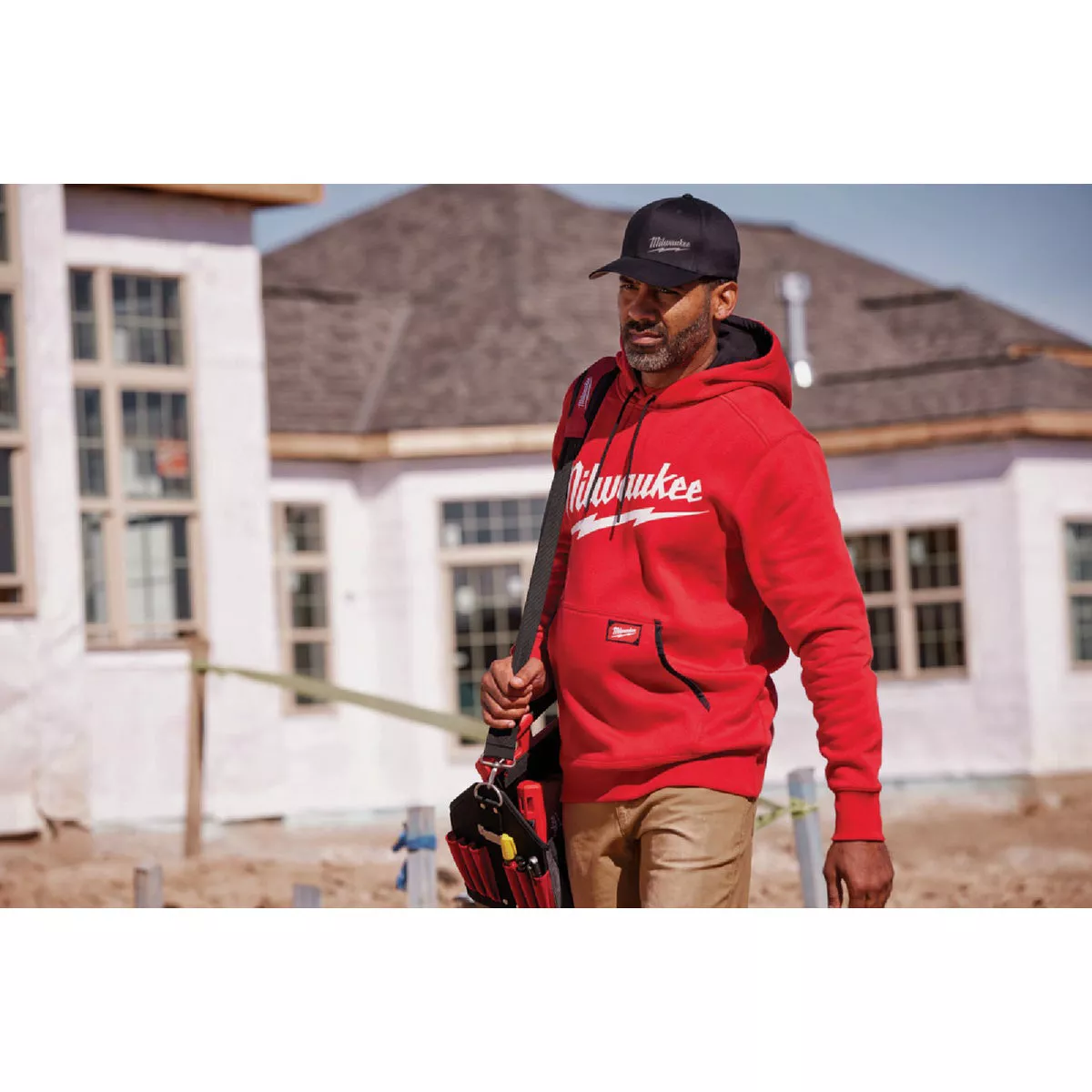 Milwaukee FREEFLEX XL Red Midweight Pullover Hooded Sweatshirt