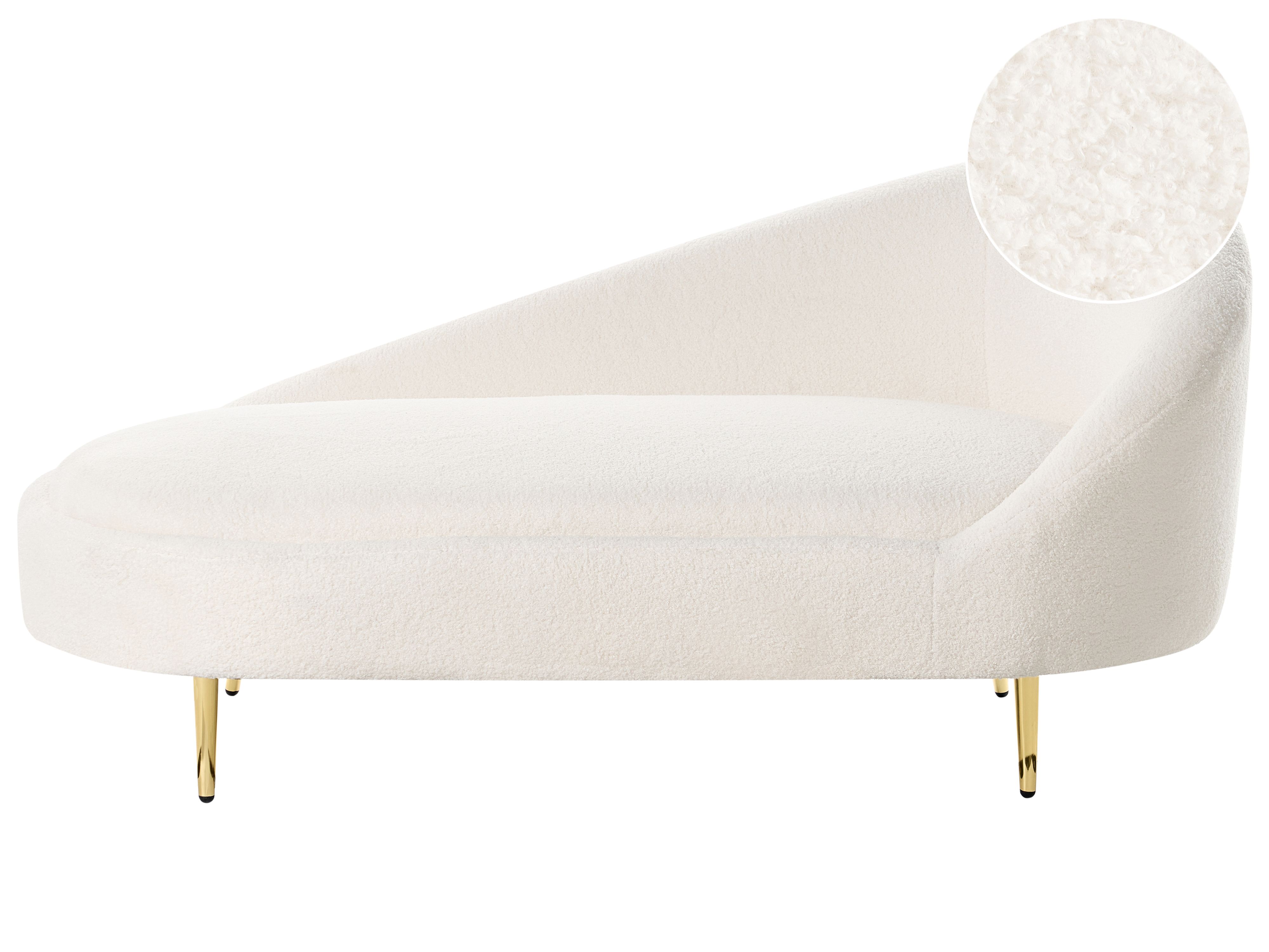 Right-Hand Chaise Lounge VALREAS Boucle Off-White