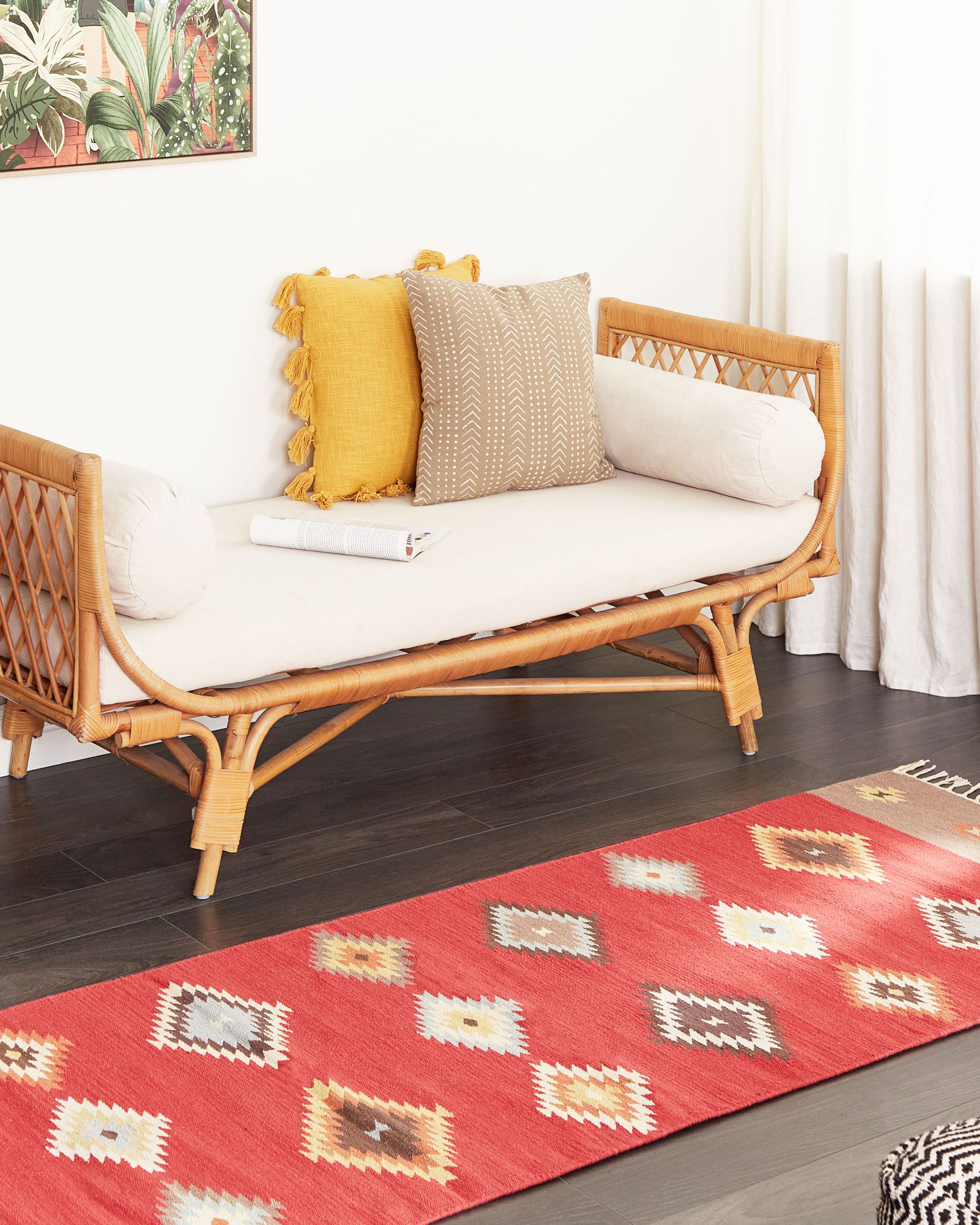 Rug LORUT Multicolour 80 x 300 cm Cotton Kilim