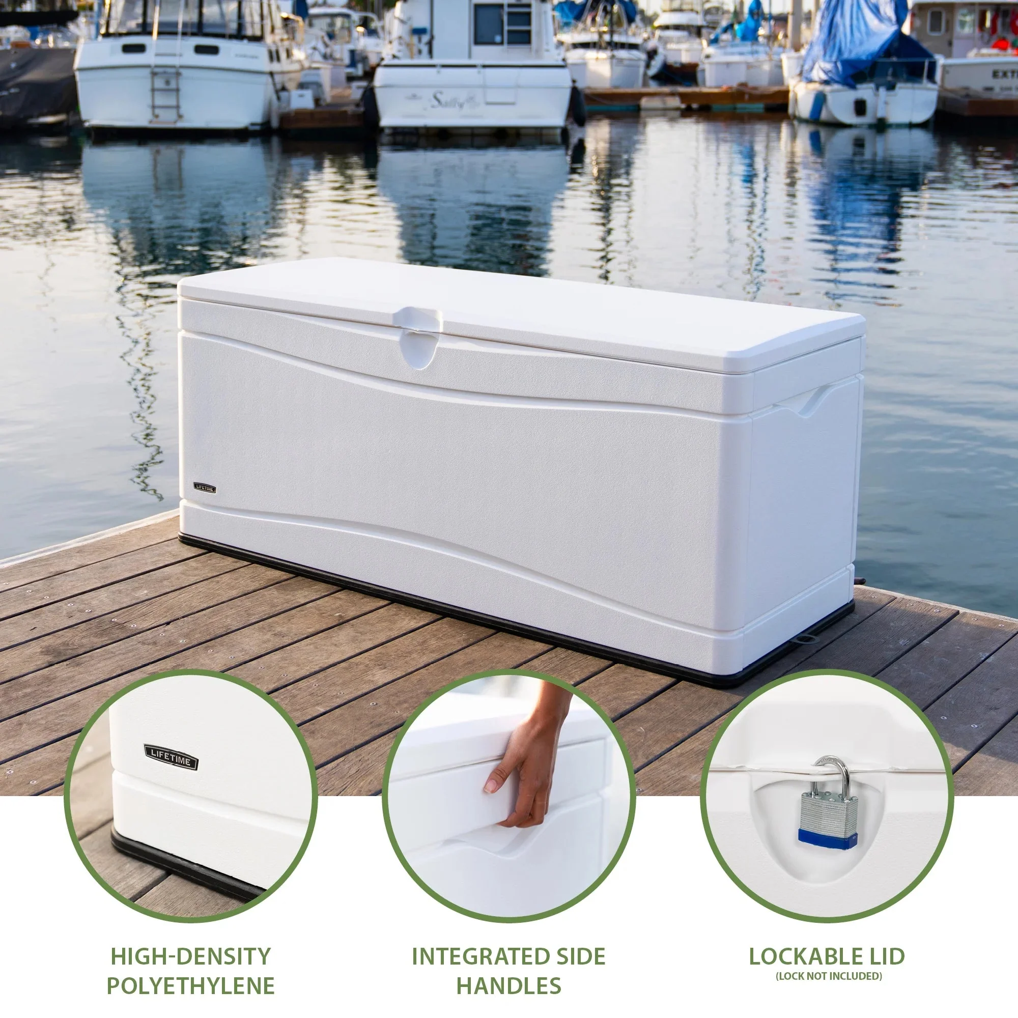Lifetime Marine Dock Box, 130 Gallon - 60348 - Image 3 Lifetime Marine Dock Box, 130 Gallon - 60348 - Image 3