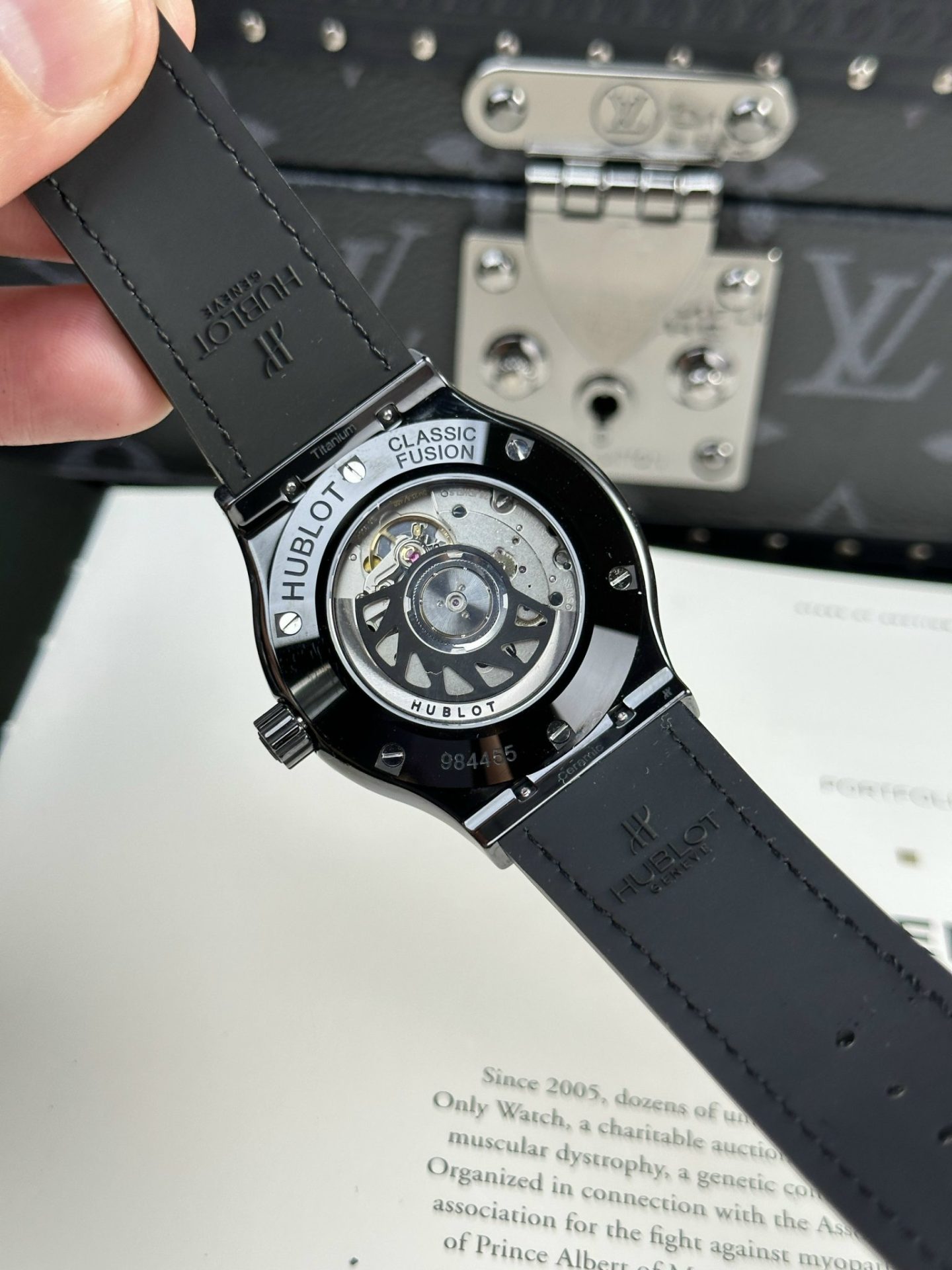Hublot Classic Fusion Ceramic Replica Watch With Stone Swarovski Refined 42mm - Top club
