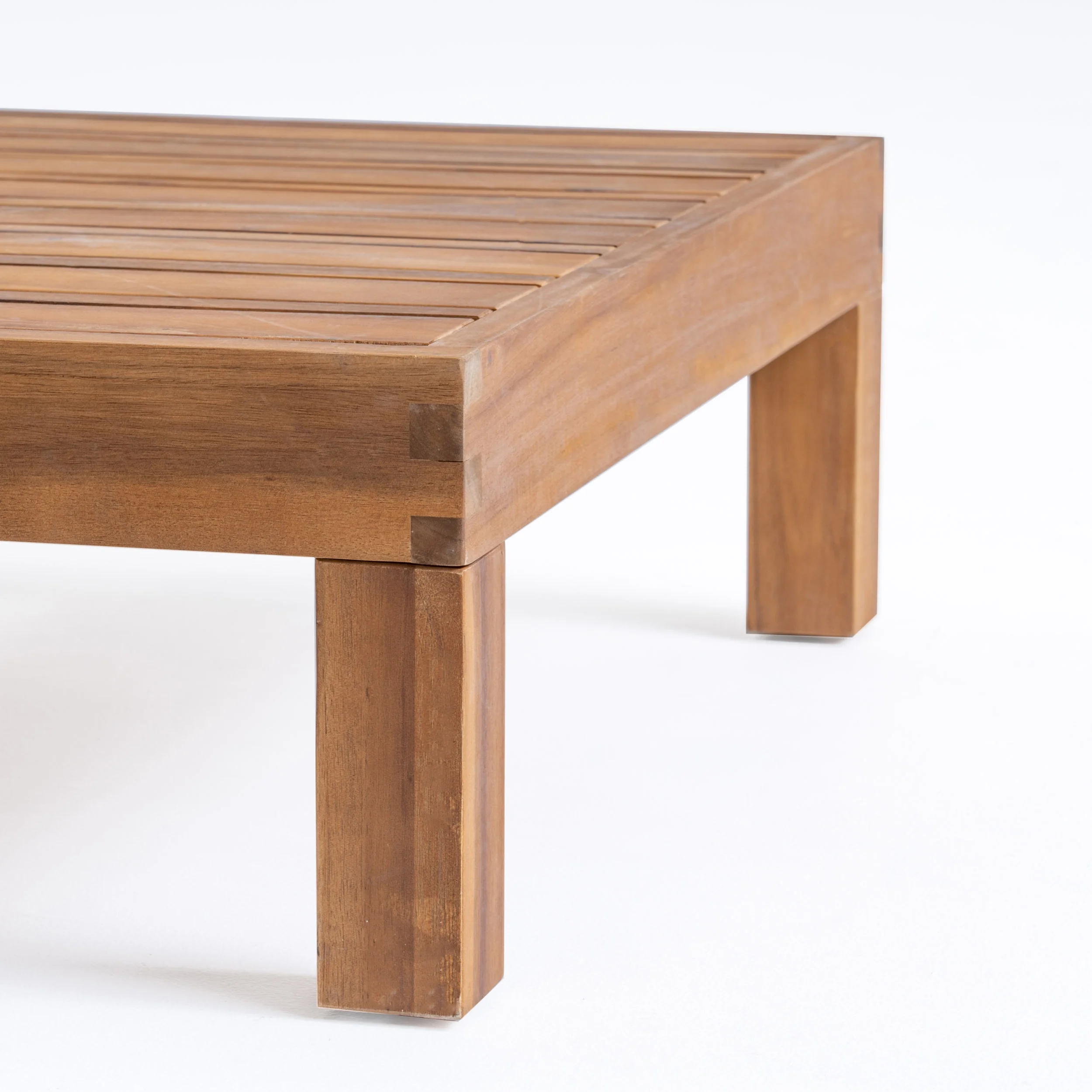 Kaena Acacia Wood Outdoor Coffee Table, Teak - Image 6