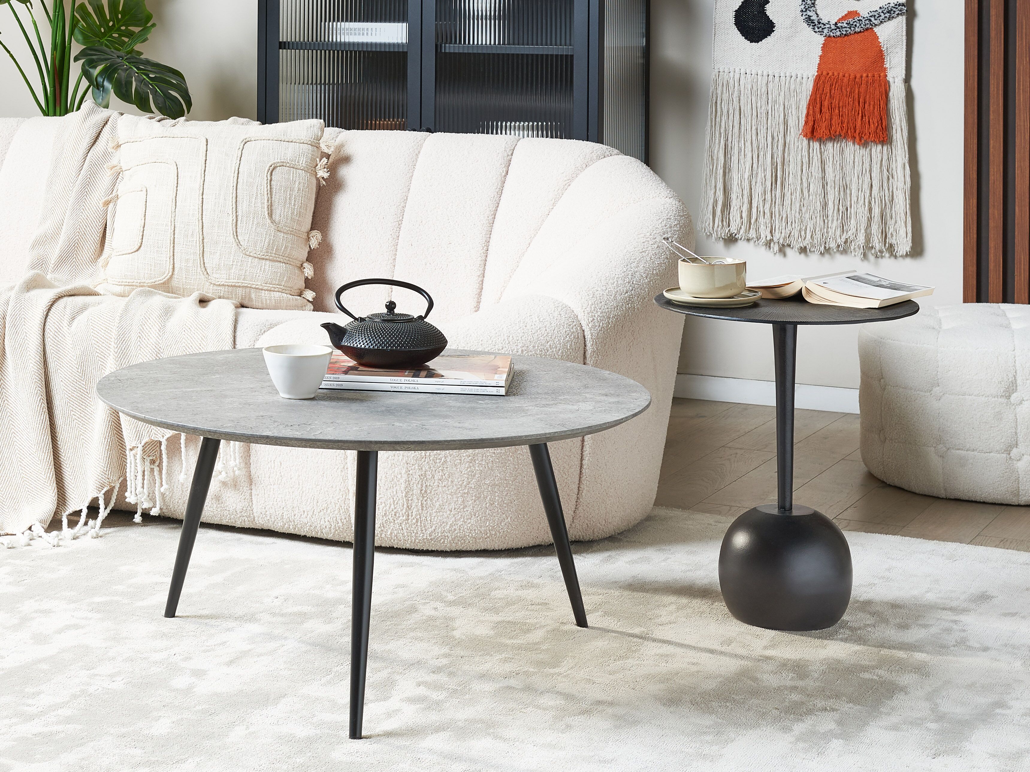 Coffee Table EFFIE Grey Concrete Effect