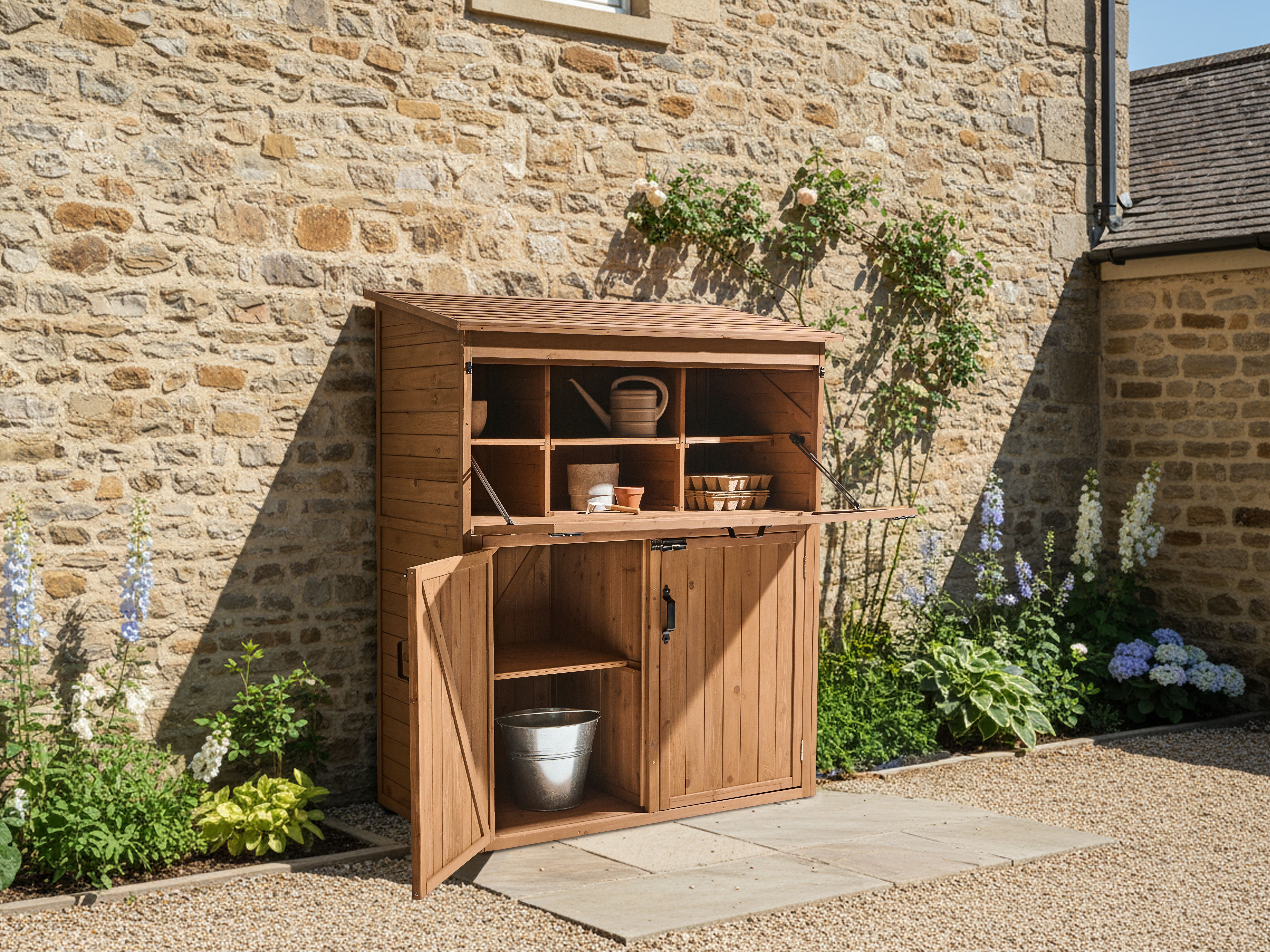 Tool Shed TOFFIA 127 cm 66 cm Brown