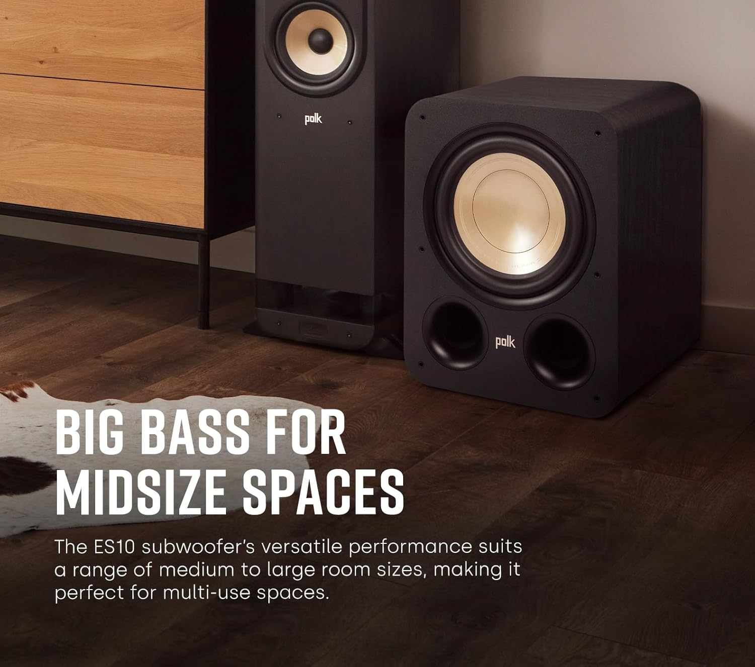 Polk Audio Signature Elite ES10 Powered Subwoofer (Black), 10
