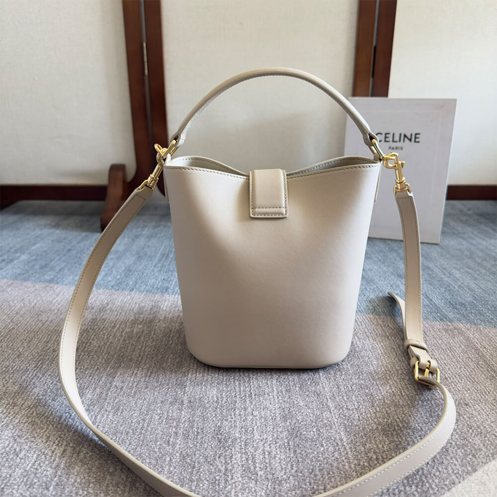 CELINE SMALL BUCKET LOUISE IN SMOOTH CALFSKIN(HIGH-END GRADE)1:1High-quality replica
