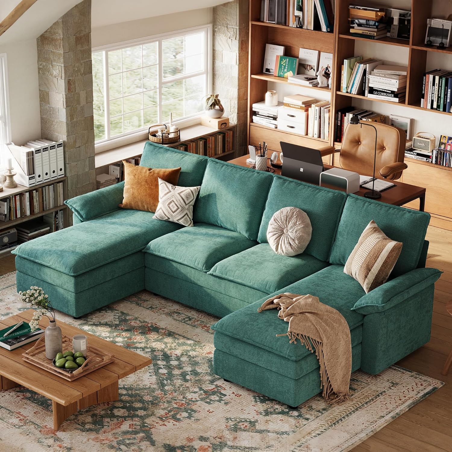 LINSY HOME Cloud Couch Modular Sectional, 115