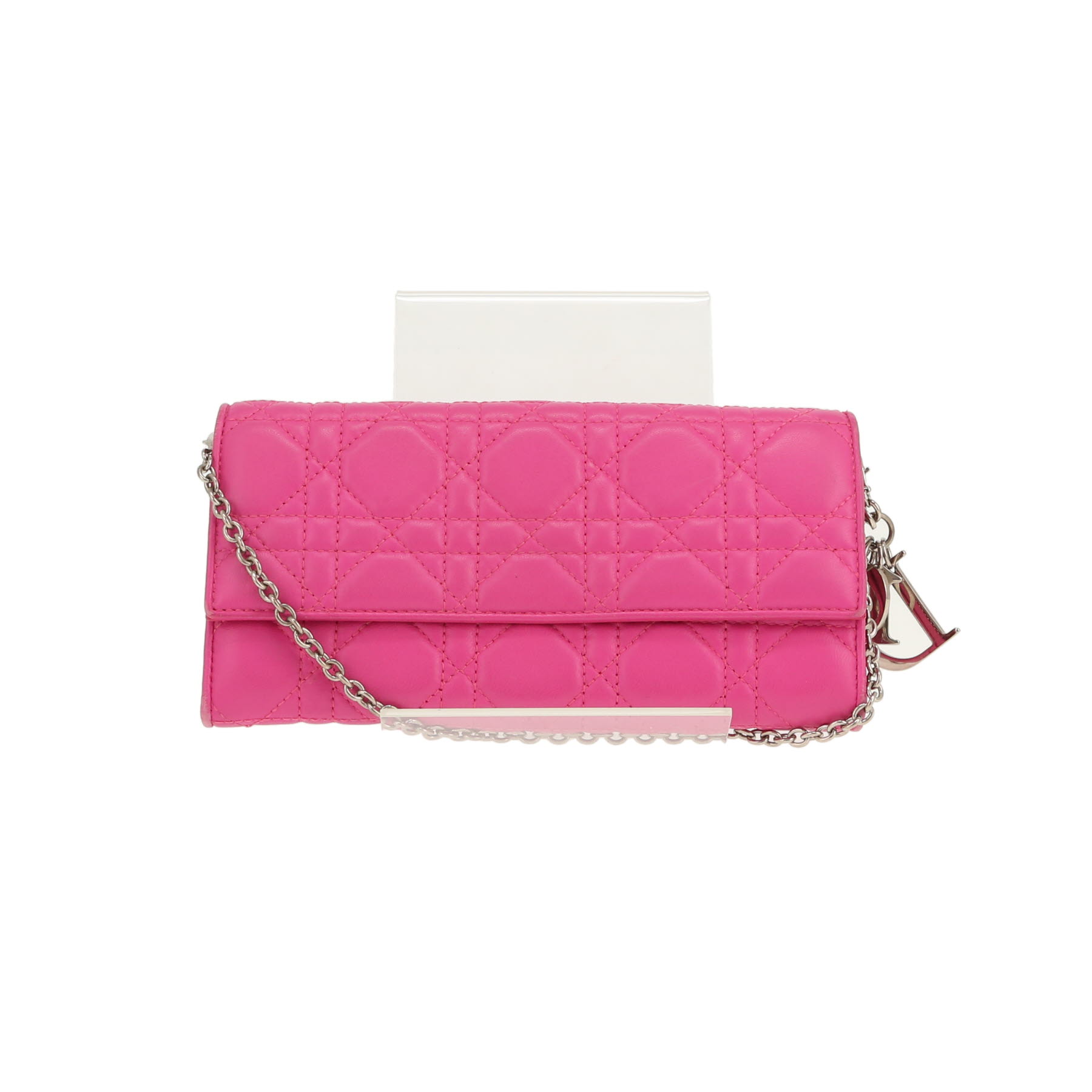 Dior Wallet on Chain handbag in pink leather cannage1:1High-quality replica