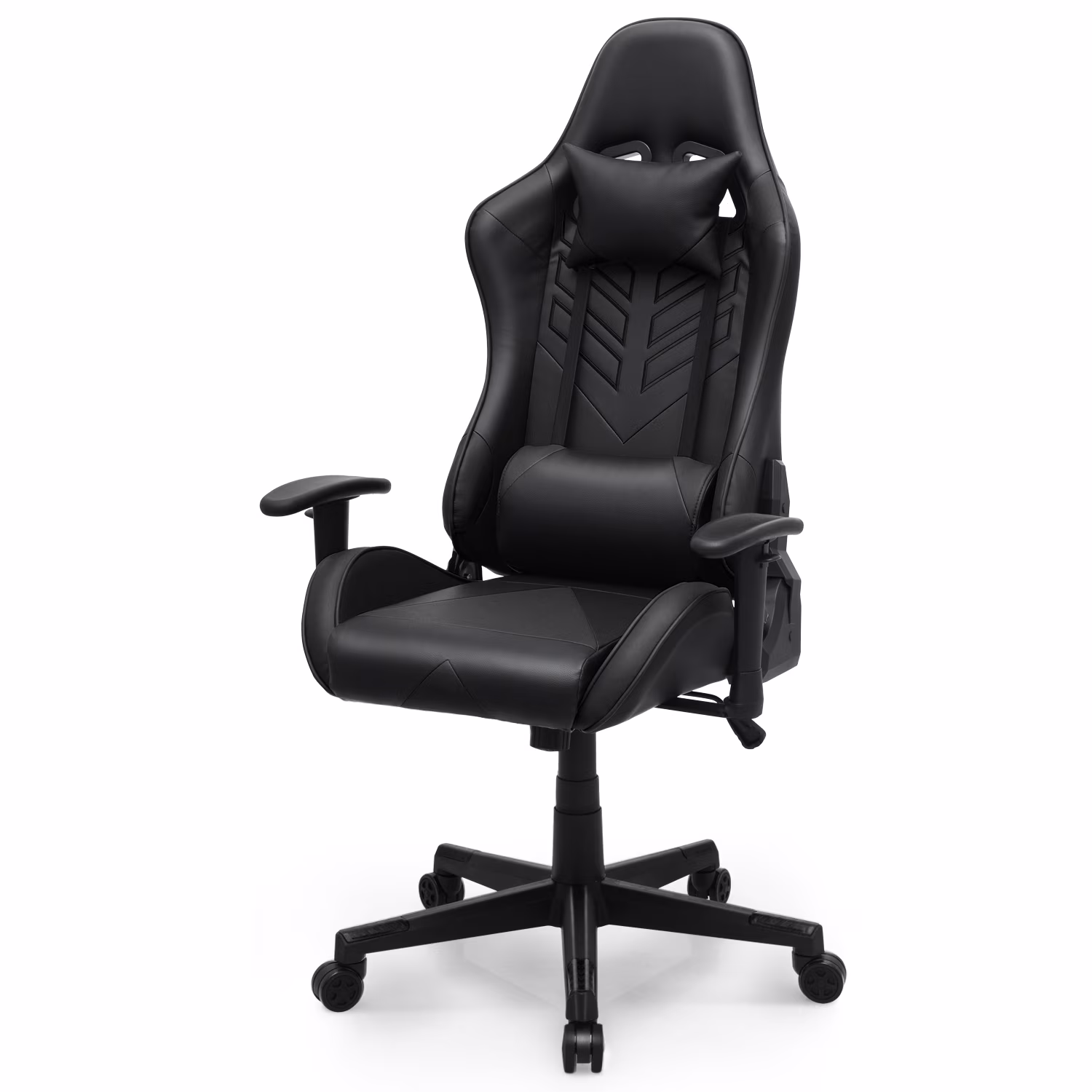 Magshion Ergonomic Gaming Chair, Comfortable Gaming Chair, Computer Chair Leather Desk Chair Adjustable Swivel Gaming Office Chair, Blue - Image 15
