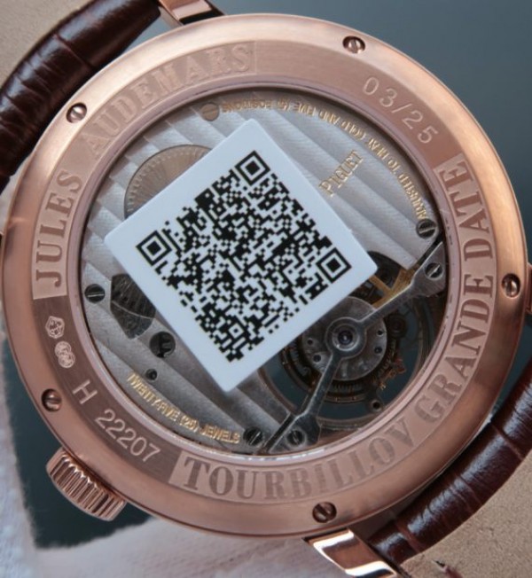 Replica Audemars Piguet TF Jules Tourbillon RG Big Date Gray Dial - Top club