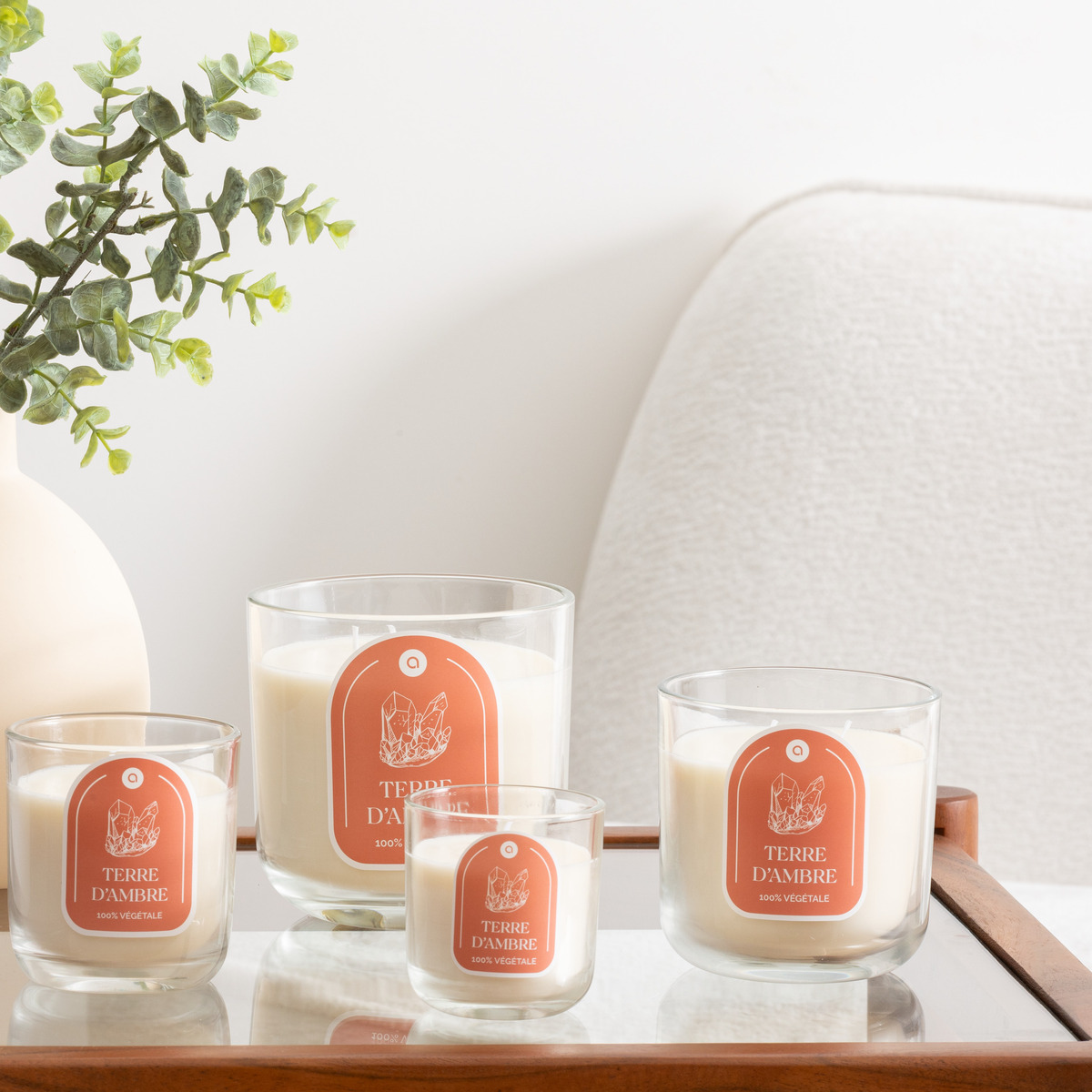 Scented candle "Floa" Amber, 350g