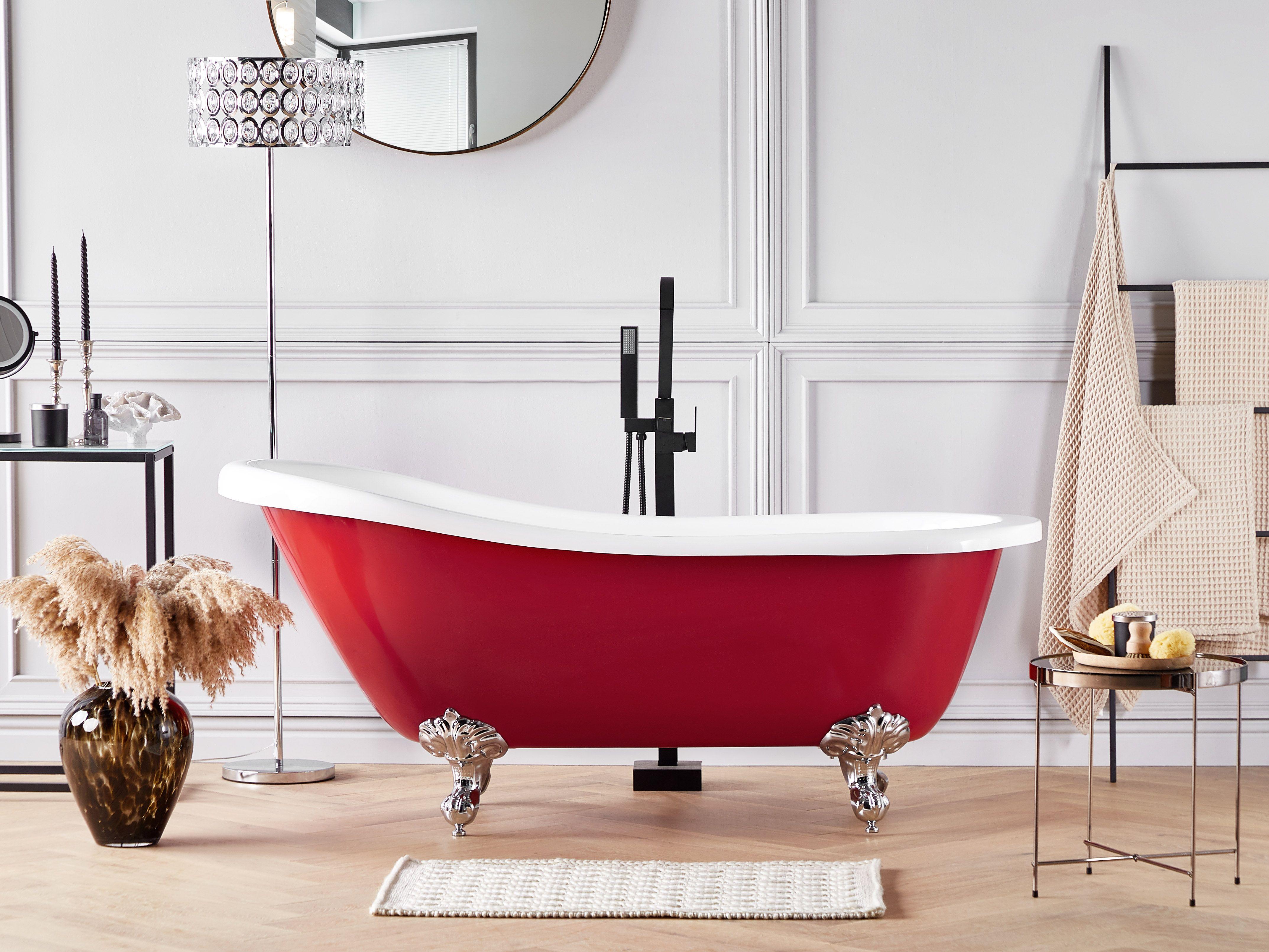 Freestanding Bathtub CAYMAN 1530 x 770 mm Red
