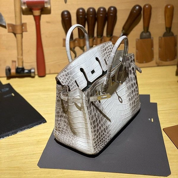 Hermes Crocodile Himalaya Birkin 30 Replica Silver Hardware1:1High-quality replica