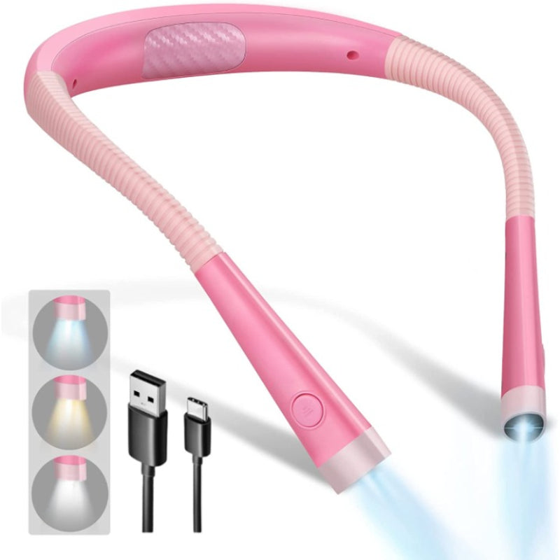 Verstelbare LED-halsleeslamp met Oplaadbare Batterij en 6 Helderheidsniveaus