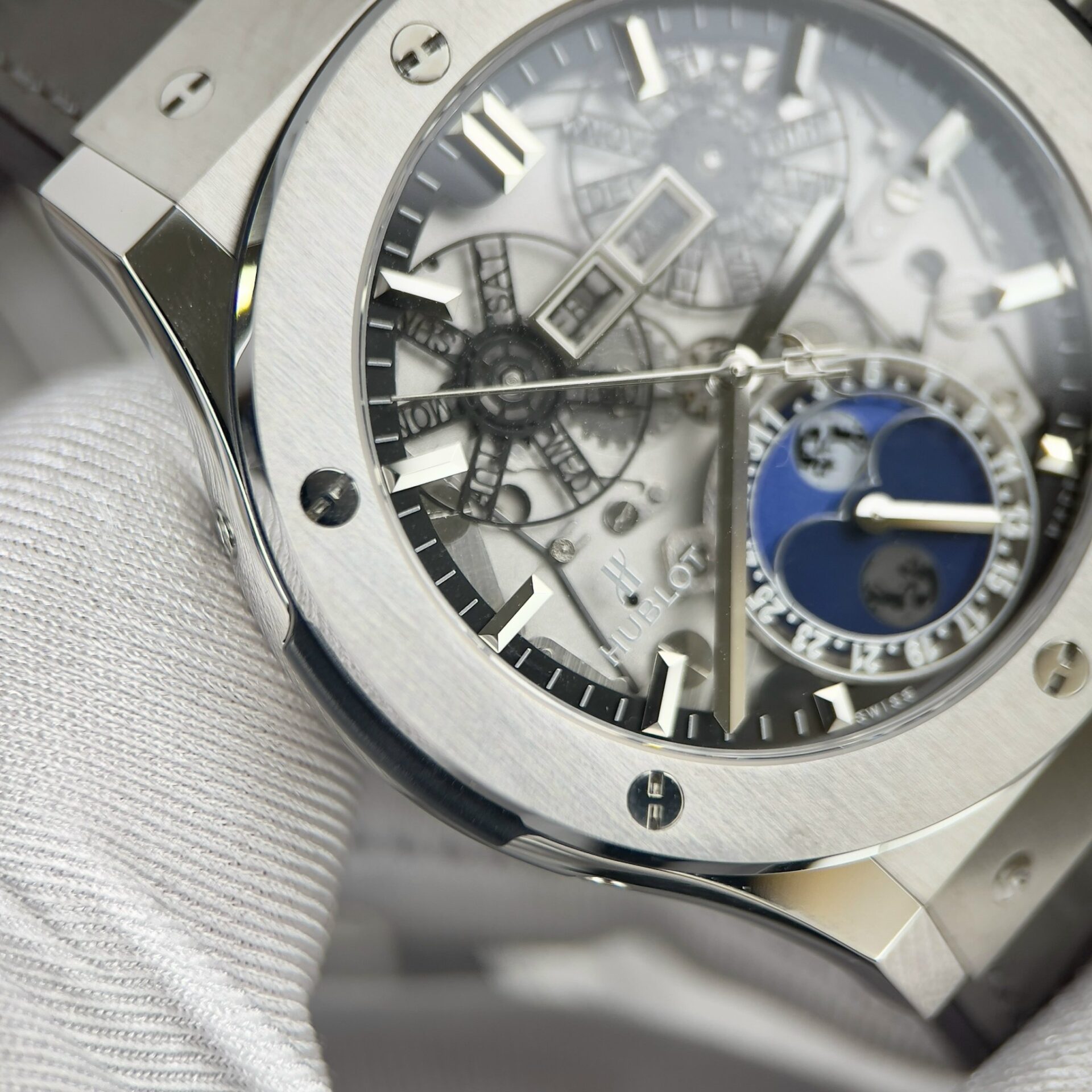 Hublot Aerofusion Moonphase Replica Watch Skeleton Mechanical 45mm - Top club