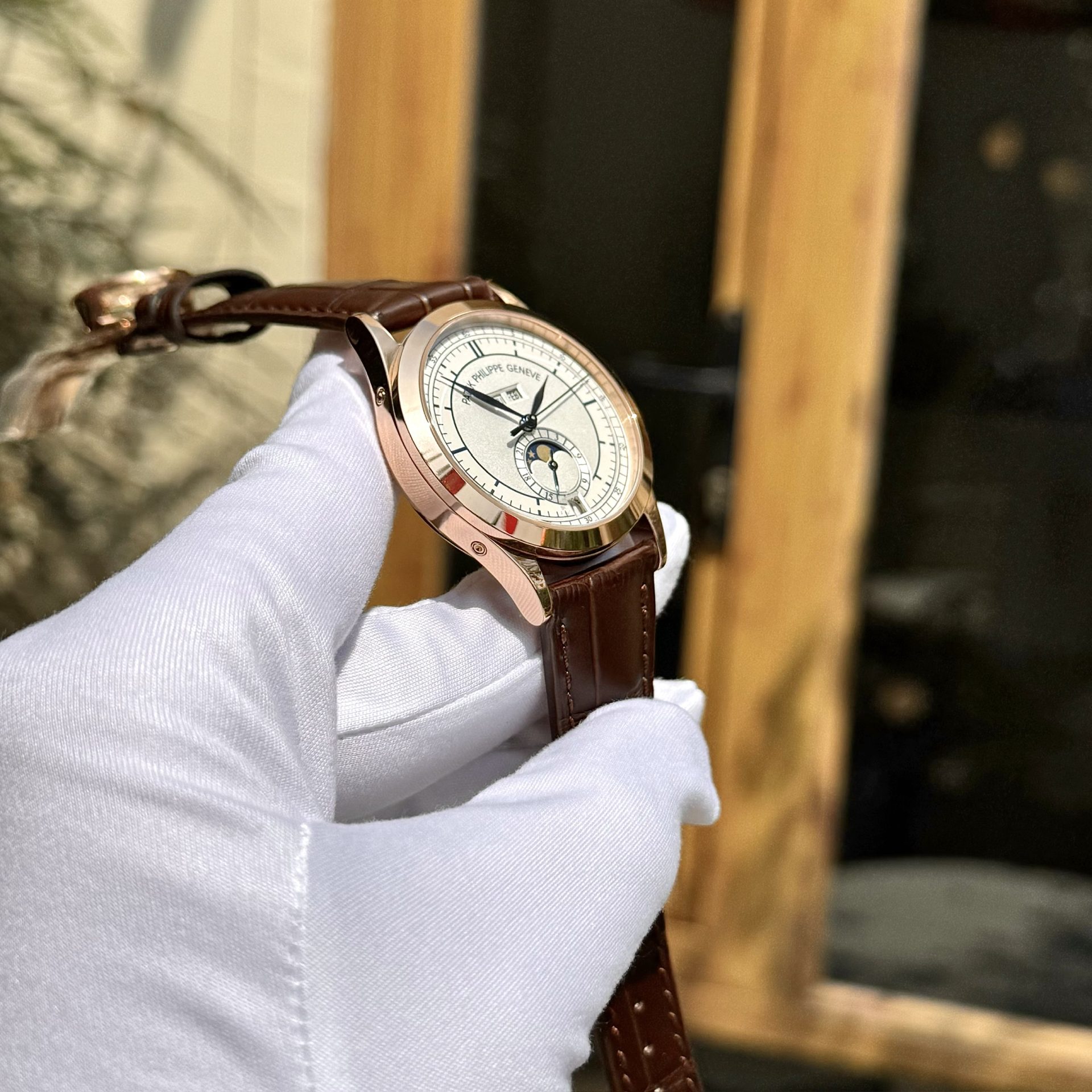 Patek Philippe Replica Watch Complications 5396R Men Leather Strap GR Factory 38.5mm - Top club