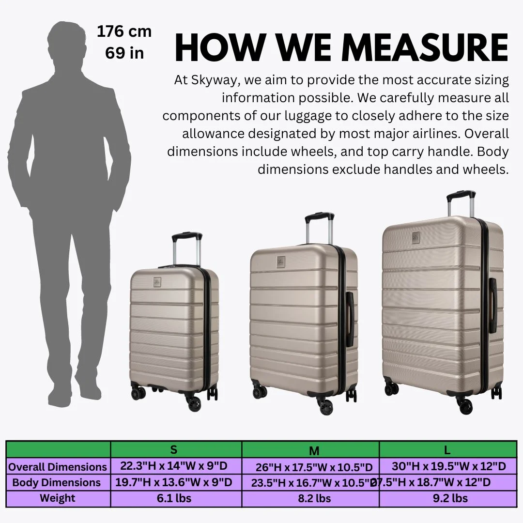 Skyway Luggage Epic 2.0 24" Hardside 8-Wheel Medium Check-In Spinner - Image 30