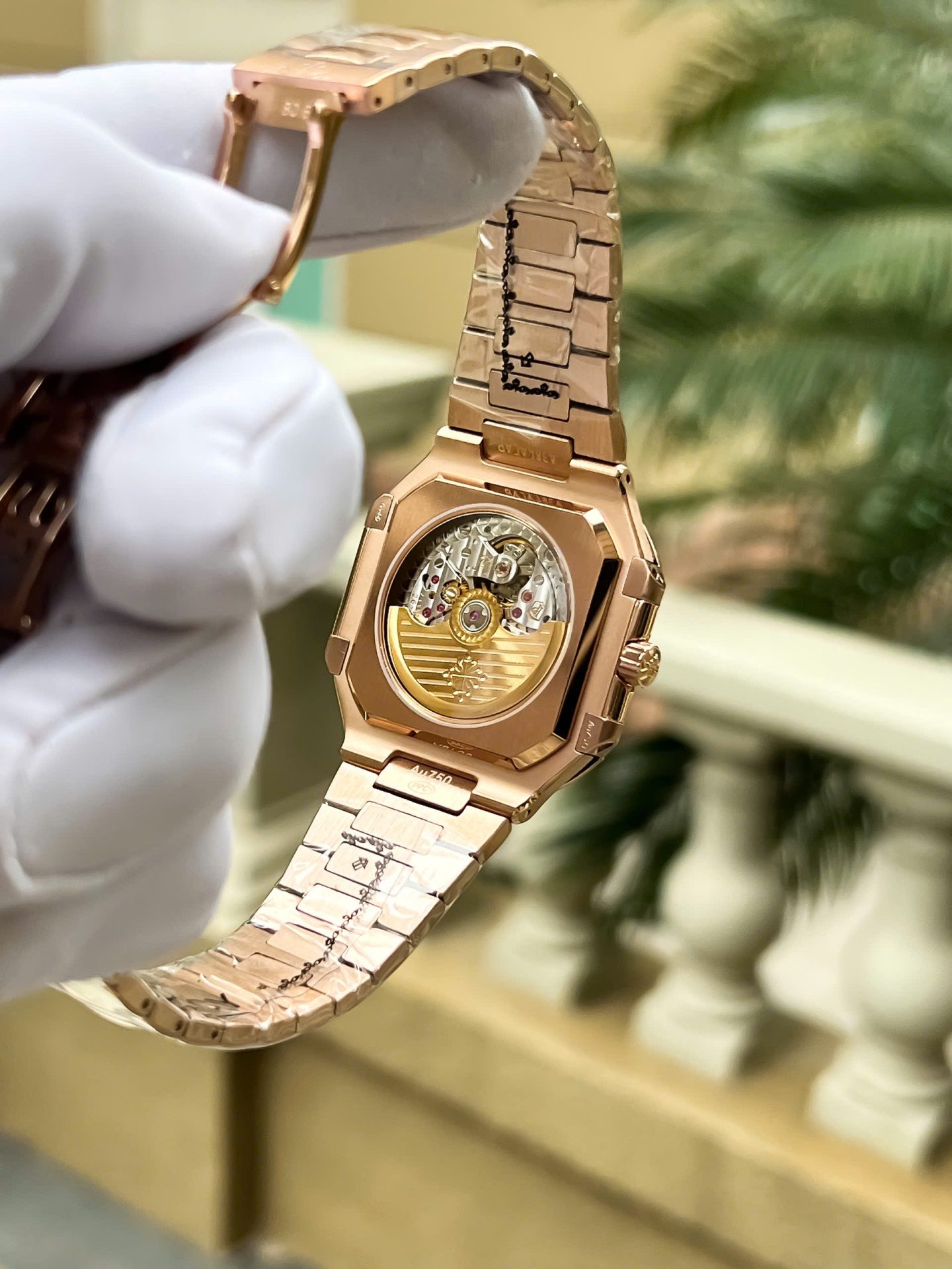 Patek Philippe Cubitus 5821 Rose Gold Replica Watch Dial Square Chocolate 45mm - Top club