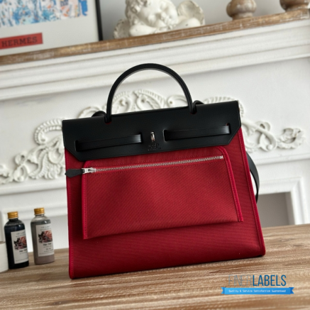 Hermès Herbag Zip 31 Bag | 31x25x10 cm | Luxury Canvas & Leather Shoulder Bag for Women | Spacious Everyday Hermès Tote1:1High-quality replica