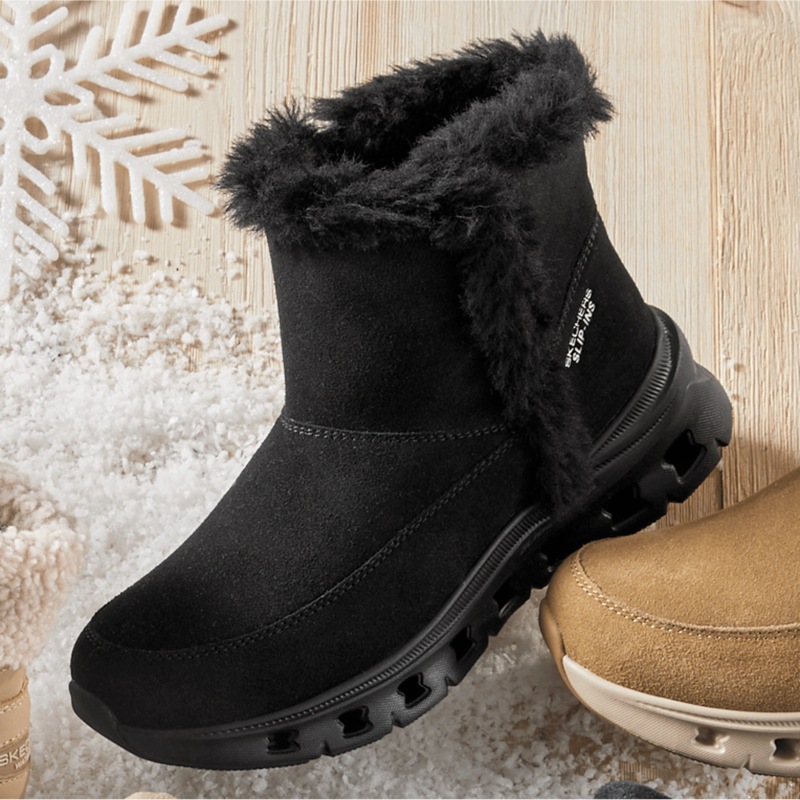 Skechers Women's Slip-Ins Glide Step Pro Cozy Wish Boot - MIDNIGHT VELVET CATALOG