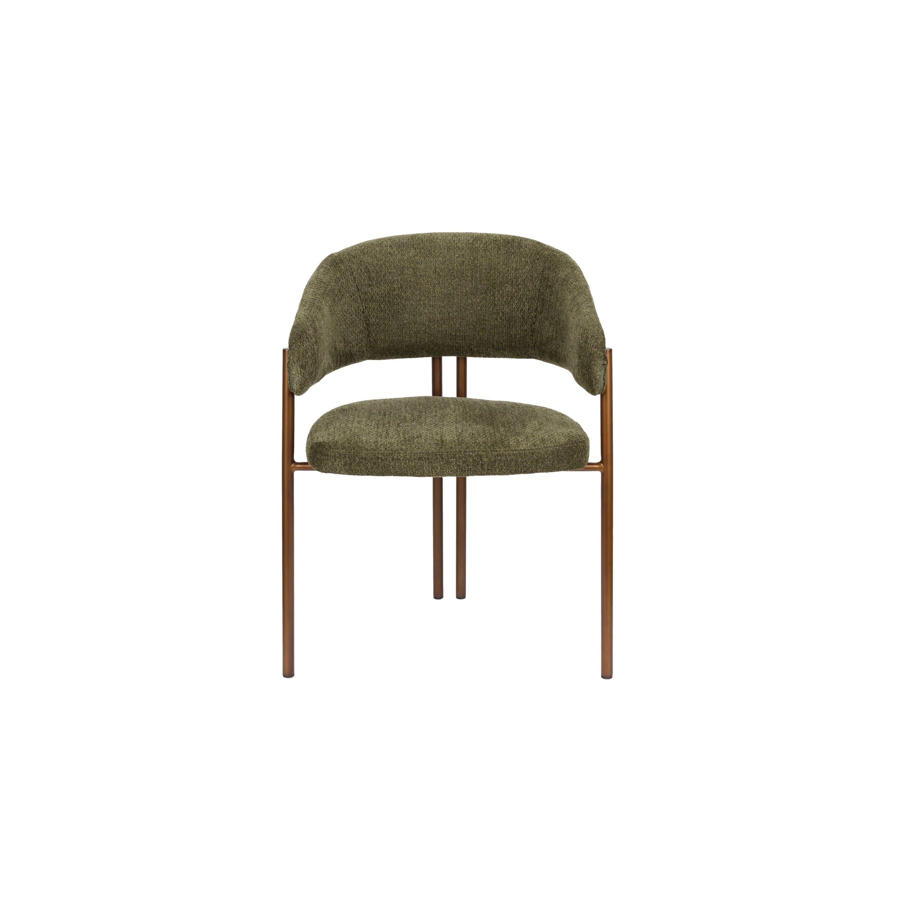 Dutchbone Naida Eetkamerstoelen Groen