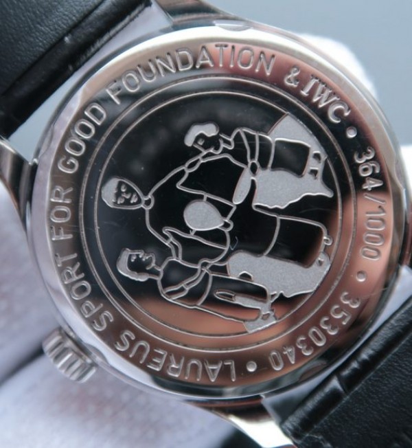 Replica IWC ZF Portuguese IW500112 Laureus Edition Leather Strap A52010 - Top club
