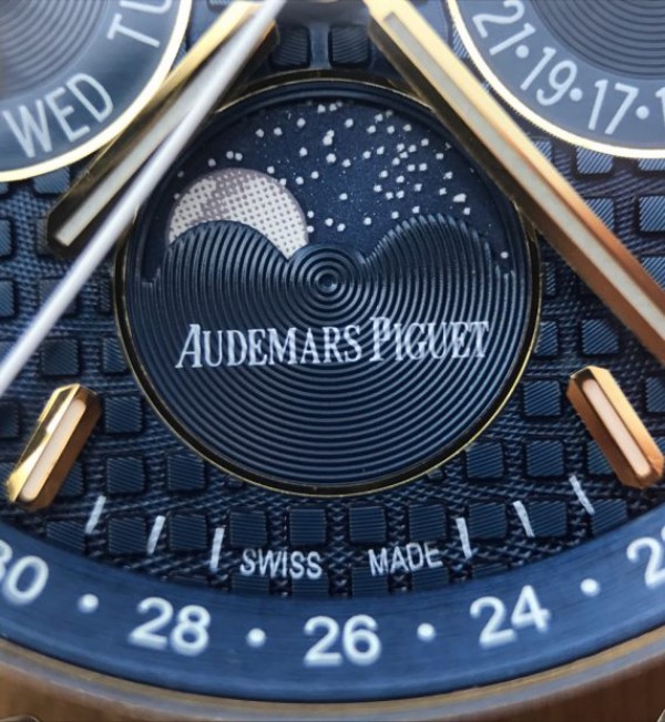 Replica Audemars Piguet JF Royal Oak 41mm 26574 YG Blue Dial White Hand A5134 - Top club
