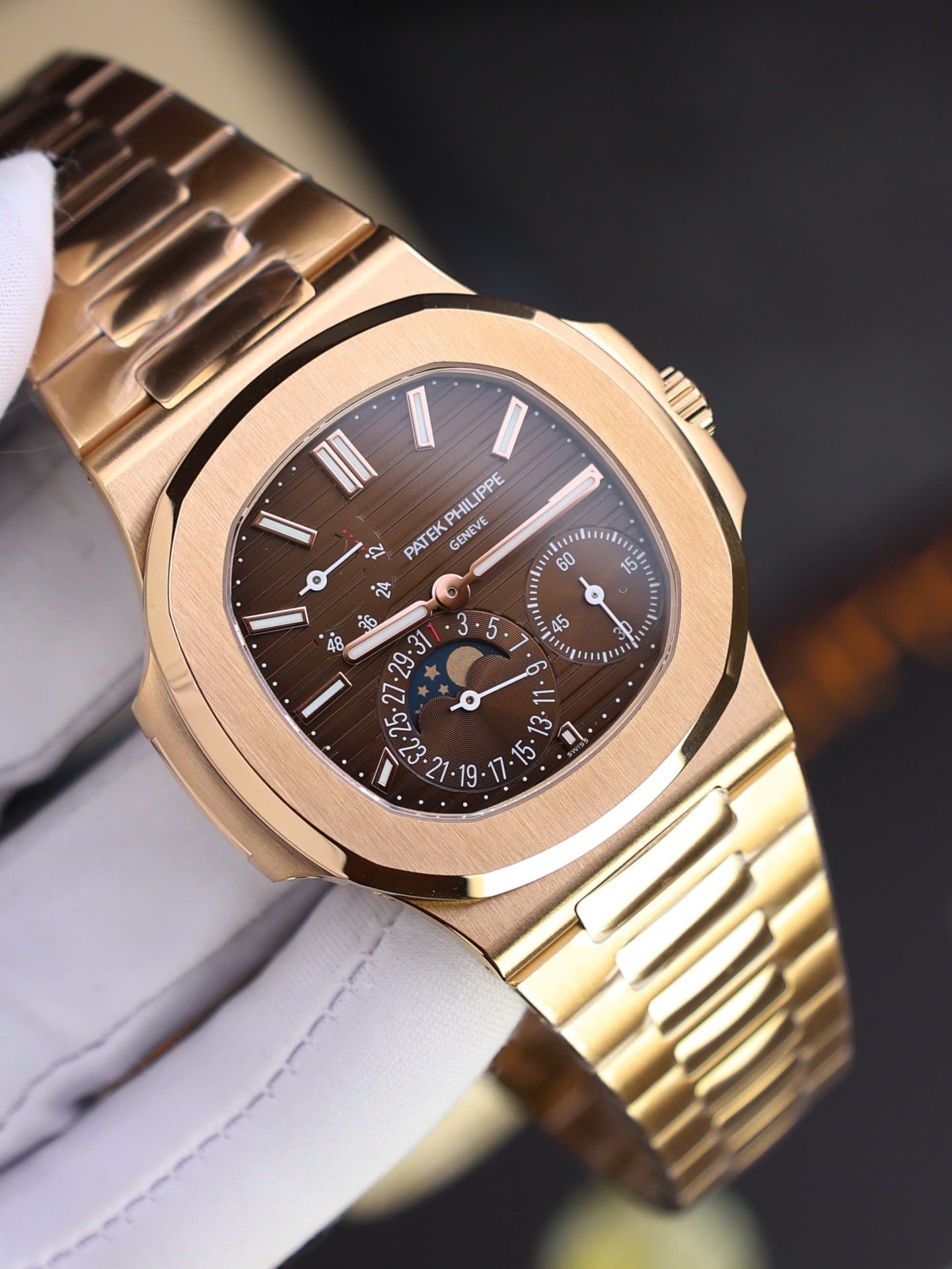 Patek Philippe Nautilus 5712R Replica Watch Dial Brown PPF Factory 40mm - Top club