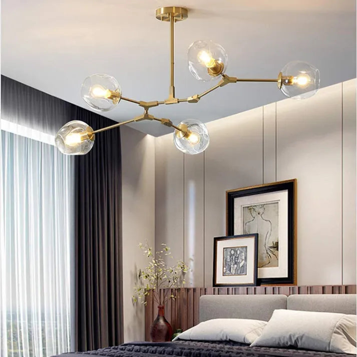 Sputnik Hanglamp met Glazen Bubbels - moderne uitstraling - unieke bubbels - sfeervolle verlichting -