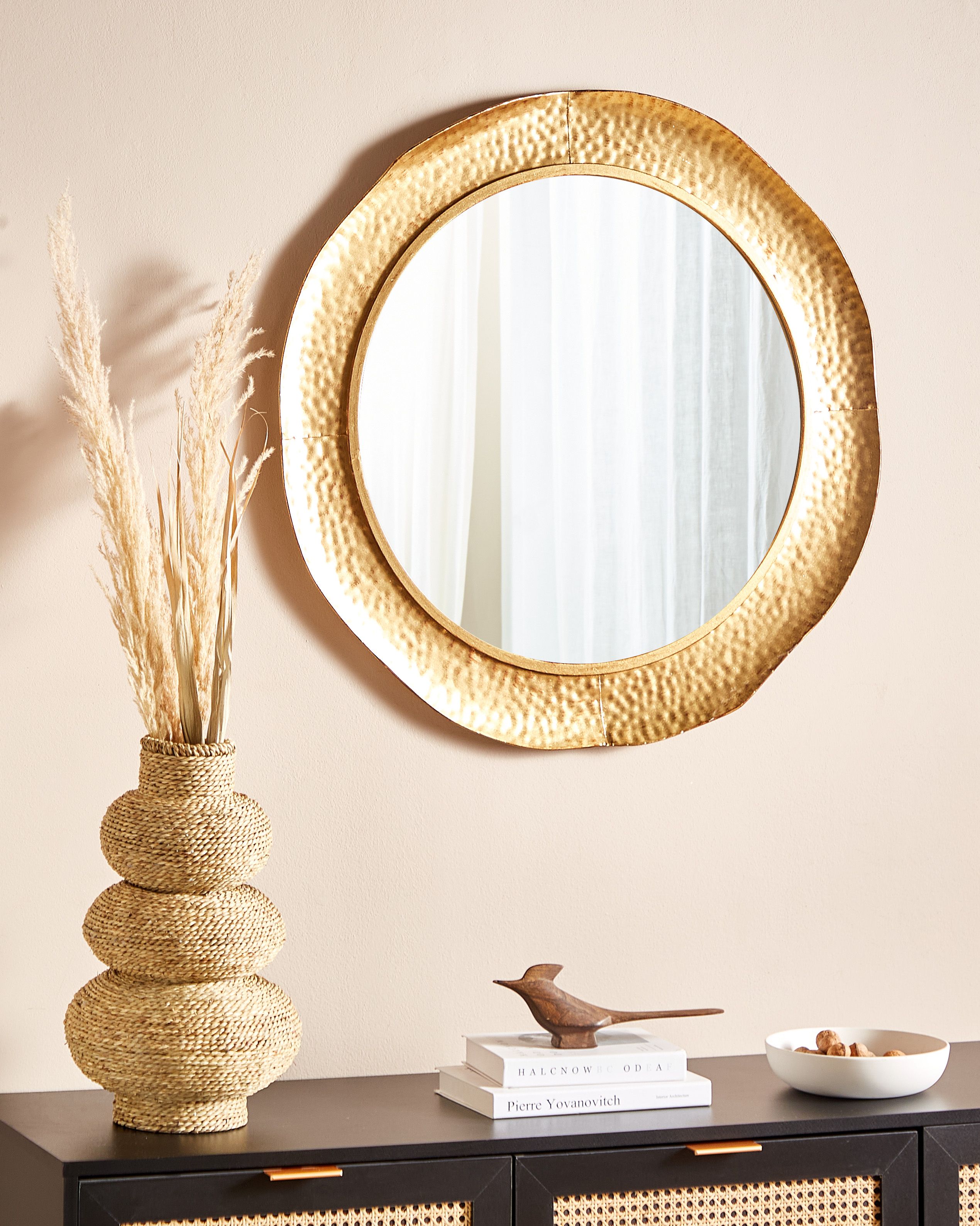 Wall Mirror MERCY 78 cm 78 cm Metal Gold