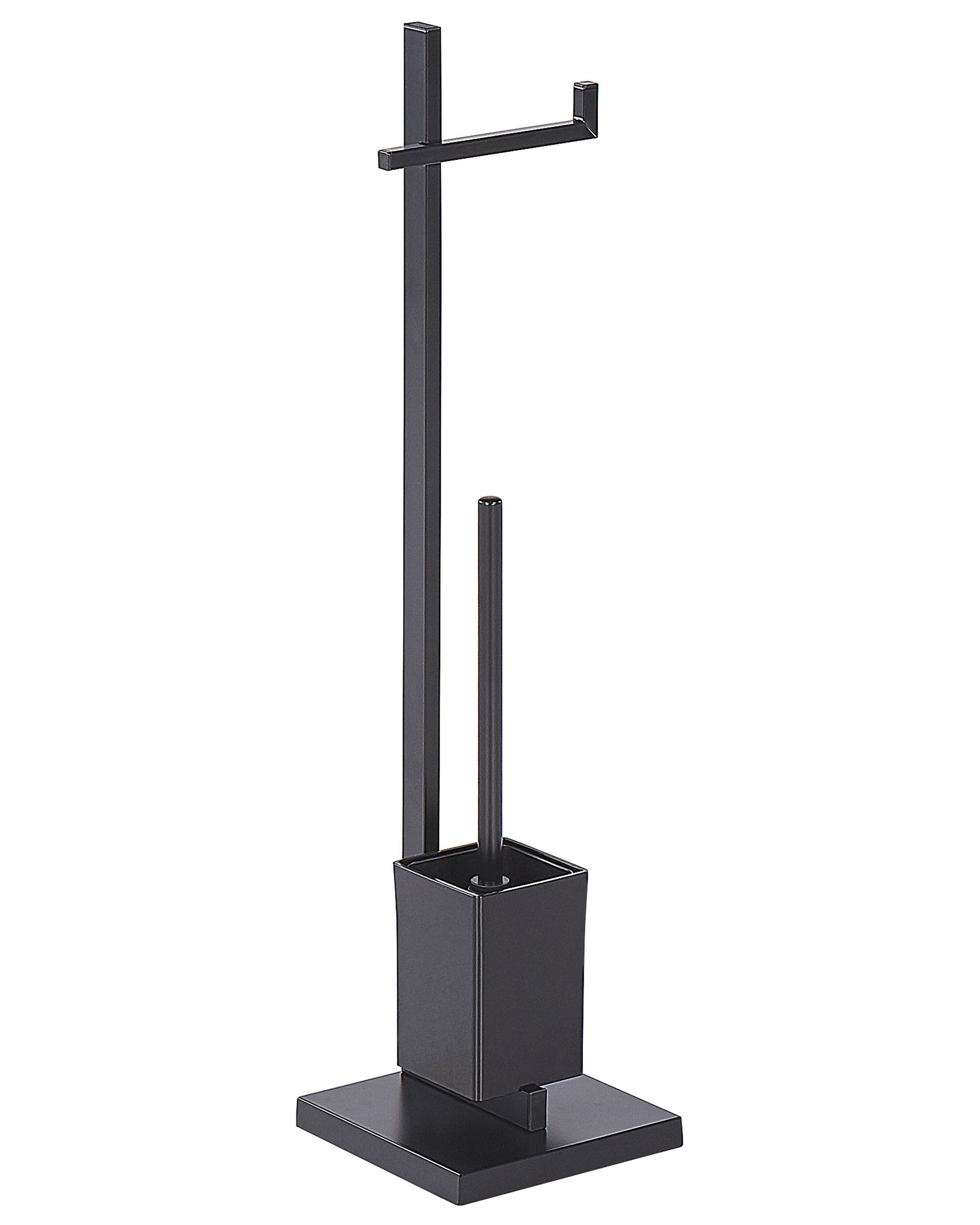 Toilet Roll and Brush Holder ULAPES Metal Black
