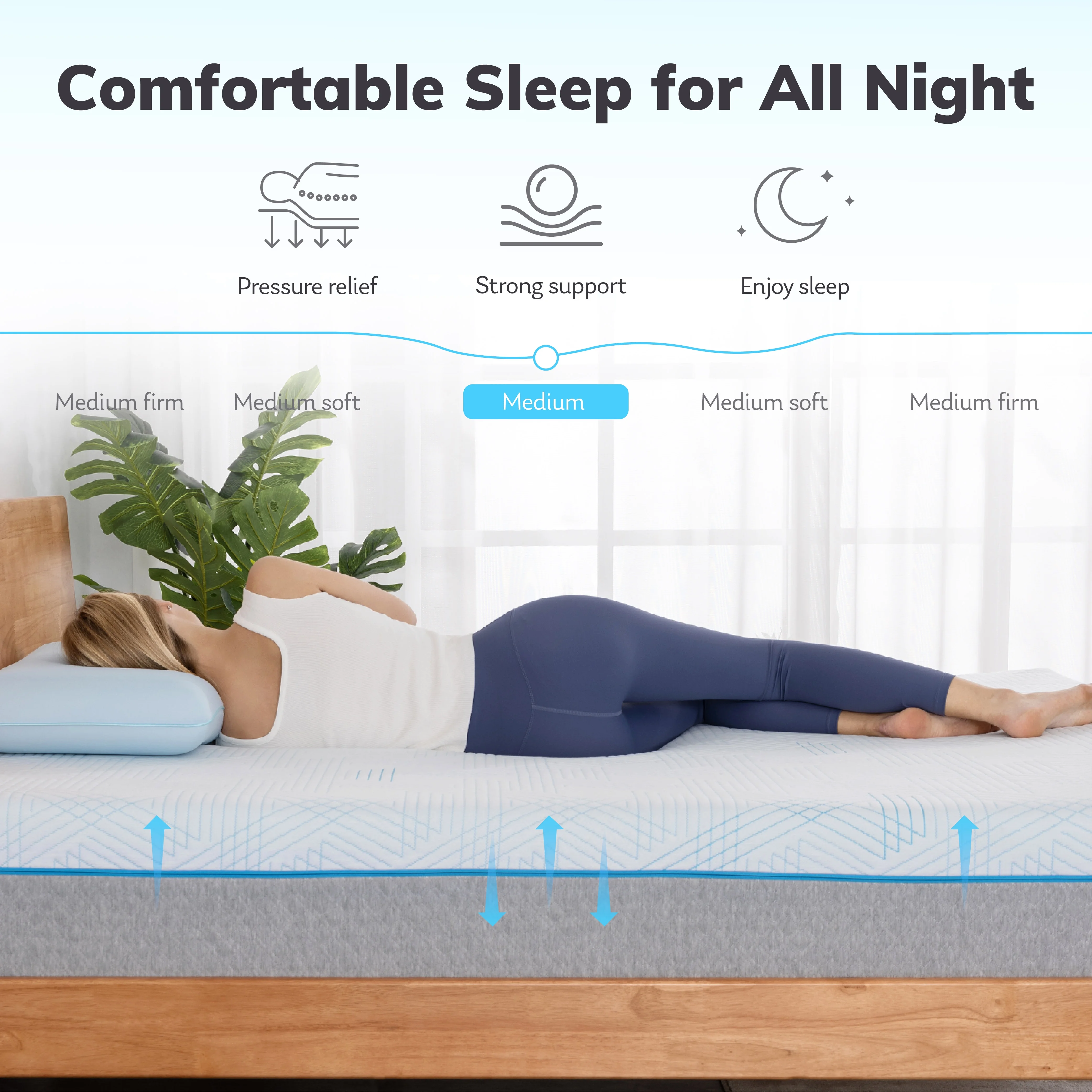 MLILY Queen Mattress, Gel Memory Foam 10" Mattress in a Box, Ego Serenity - Image 7