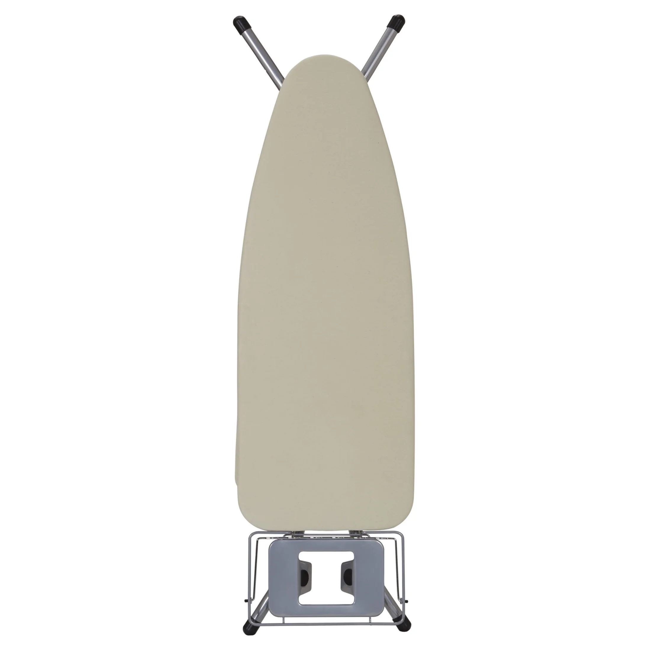 Household Essentials Wide Mega Ironing Board 4-Leg, Steel Top Pressing Station, Heat-Resistant Fiber Pad and Cotton Cover, Includes Sleeve Board and Iron Rest with Hanger Bar, Silver Frame - Image 10