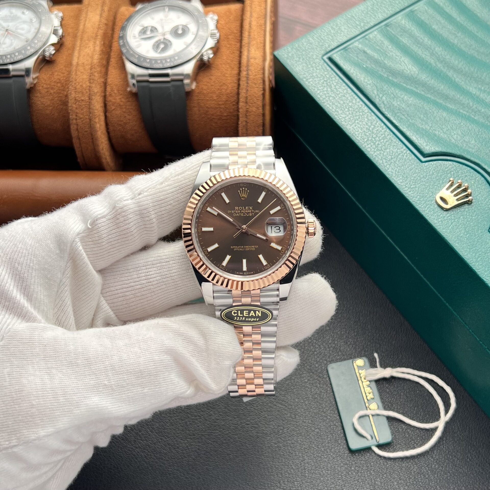Rolex Replica Watch DateJust 126331 Dial Chocolate Clean Factory 41mm - Elite Watch Atelier