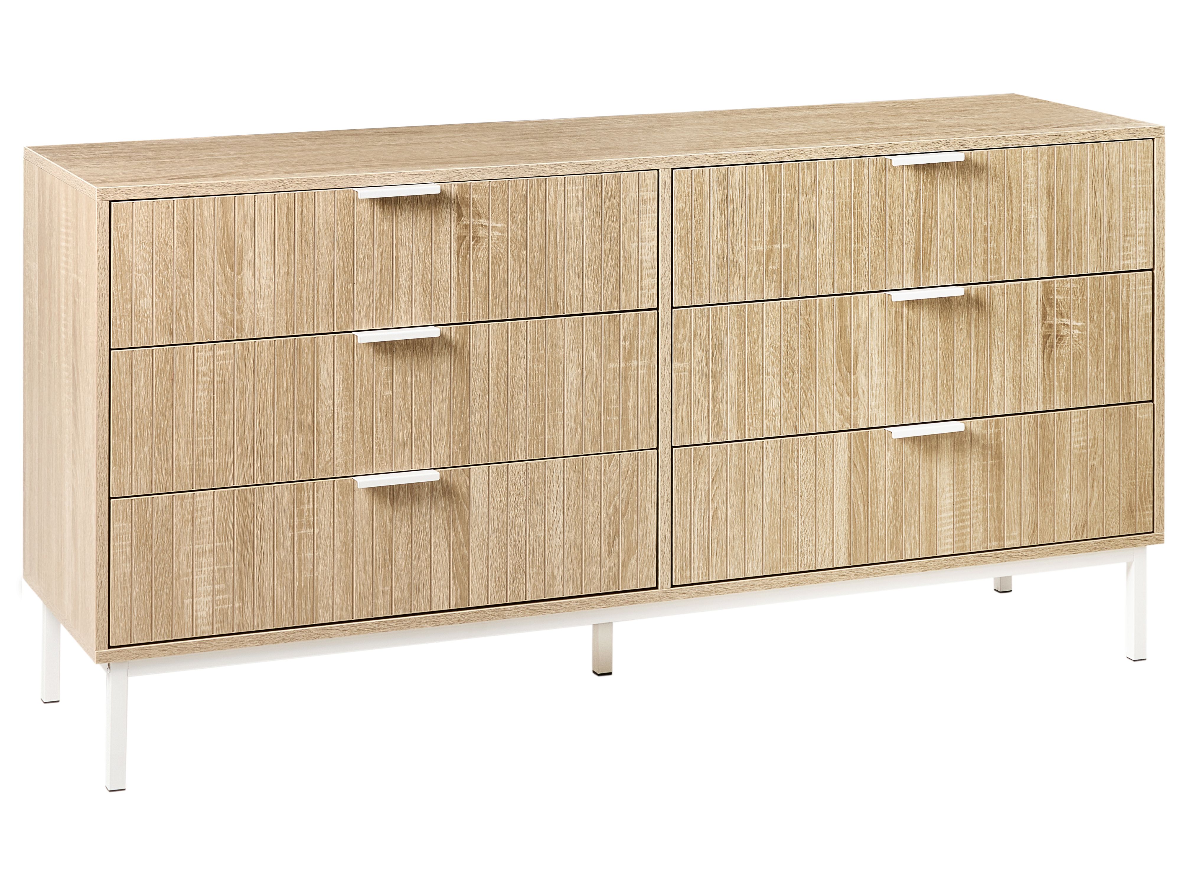 6 Drawer Chest ROYALLA Light Brown