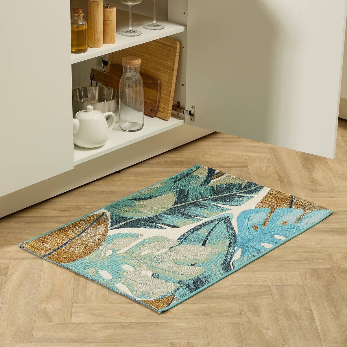 Rug "Tropical" Blue, 90x60 cm