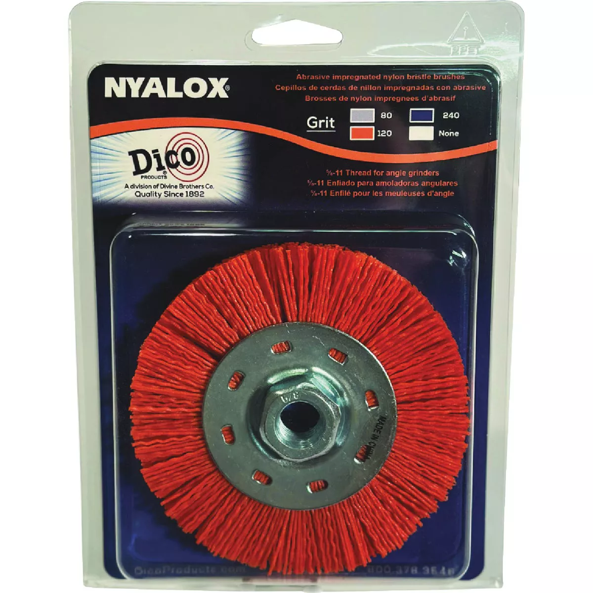 Dico Nyalox 4-1/2 In. Medium Orange Angle Grinder Wheel Brush