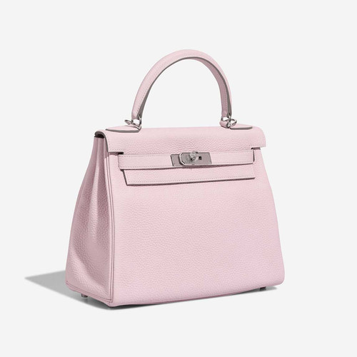 HERMES - Kelly 28 Taurillon Clémence Mauve Pâle