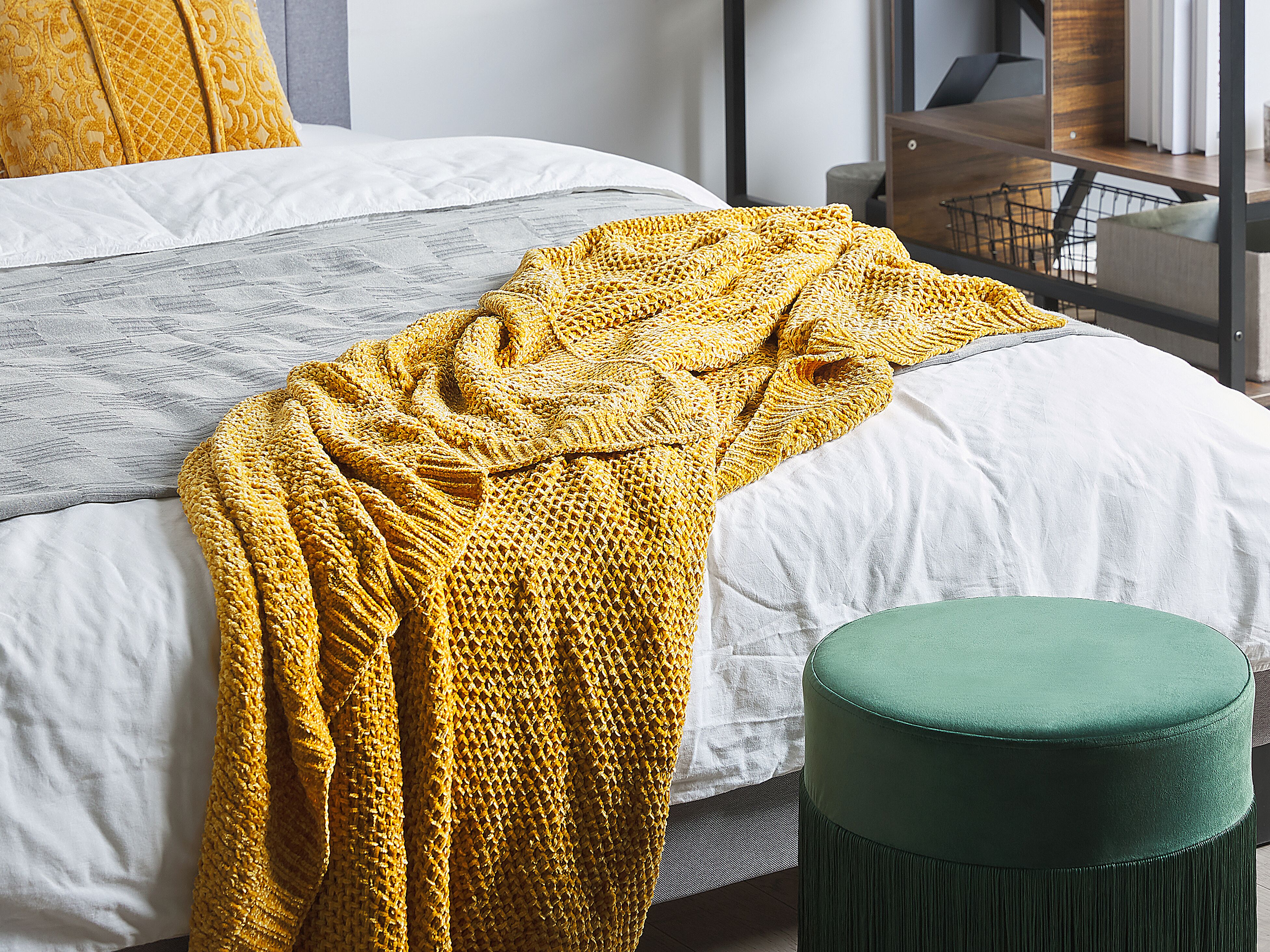 Blanket ELOVA 150 x 200 cm Mustard
