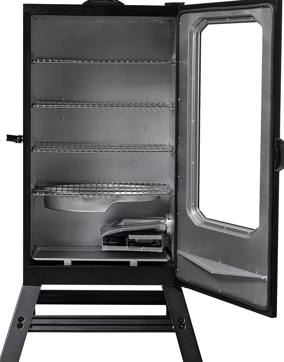 Masterbuilt 40 inch Digital Electric Smoker With Window, Legs, 4 Racks, Black - Image 4 Masterbuilt 40 inch Digital Electric Smoker With Window, Legs, 4 Racks, Black - Image 4