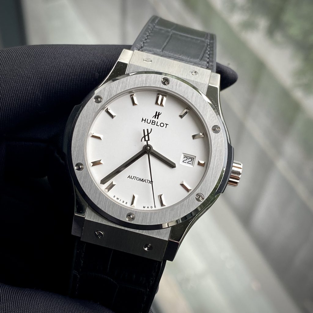 Hublot Replica 1:1 Watch Classic Fusion White Dial JJF Factory 42mm - Elite Watch Atelier