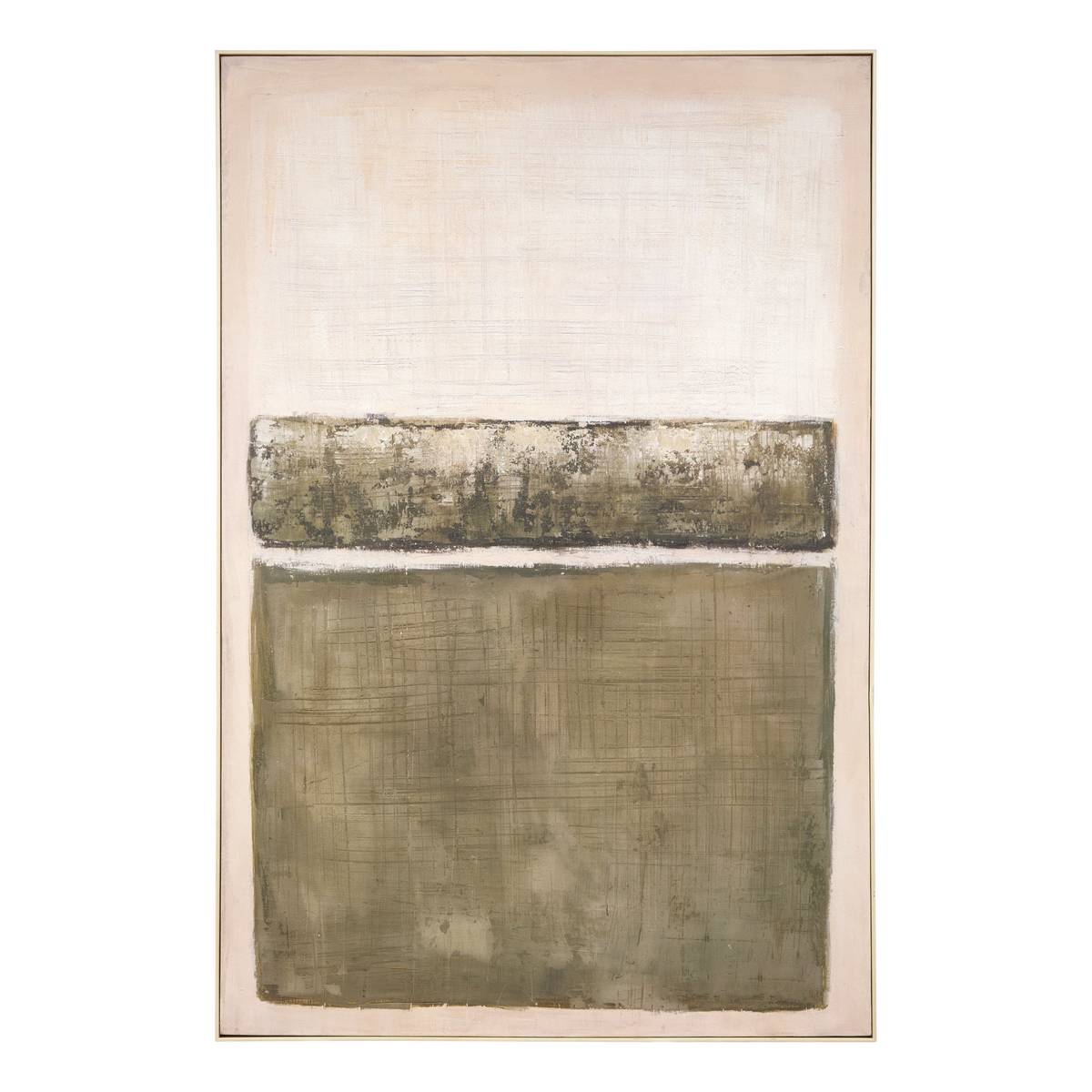 Framed Painting 'Alan' Green, 100x150 cm