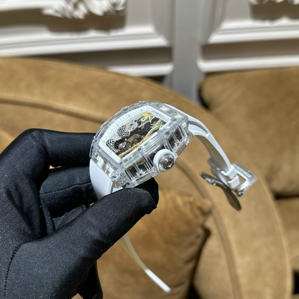Richard Mille Replica 1:1 Watch RM26-01 Sapphire Tourbillon Transparent Case 43mm - Top club